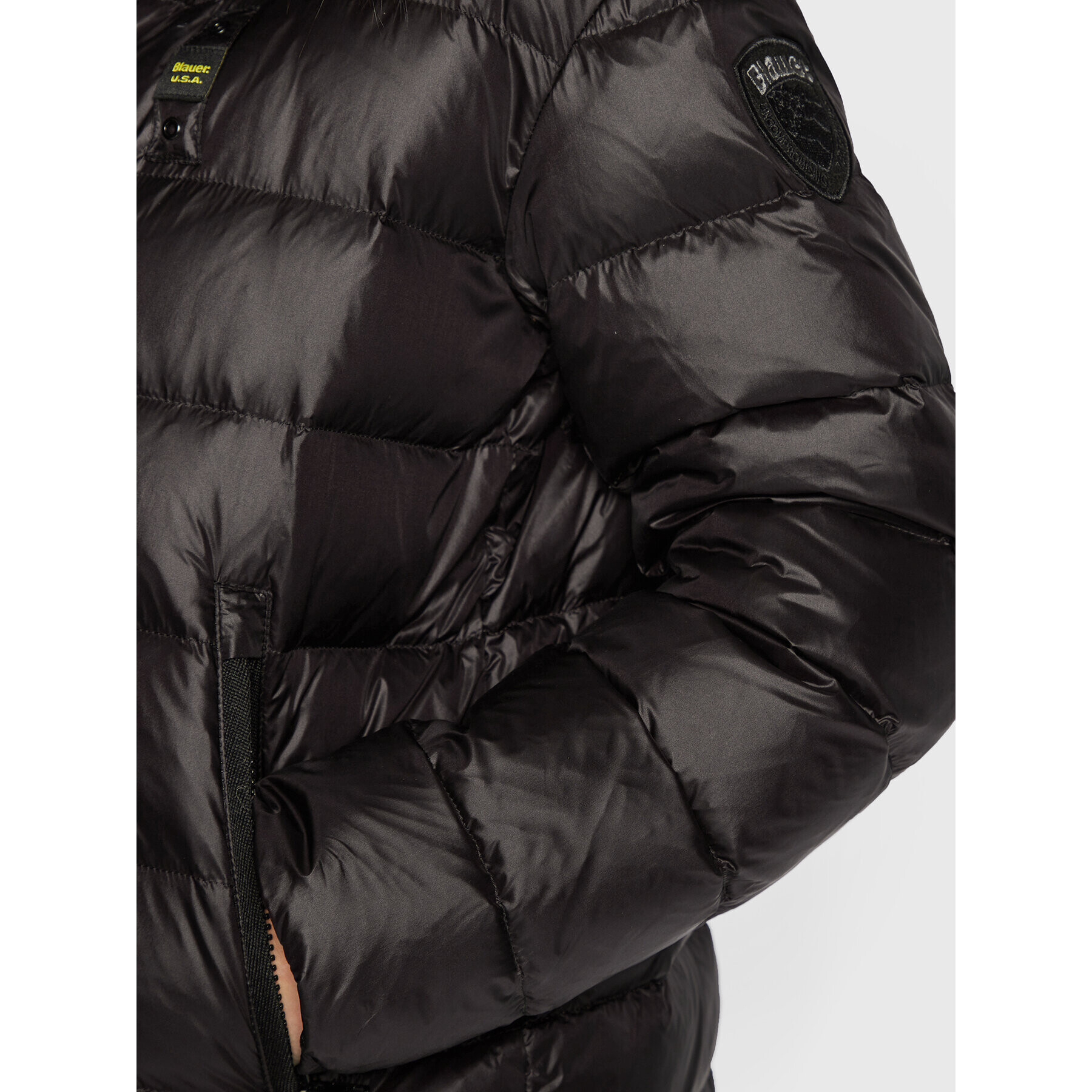 Blauer Vatovaná bunda BLDC03029 005050 Černá Regular Fit - Pepit.cz