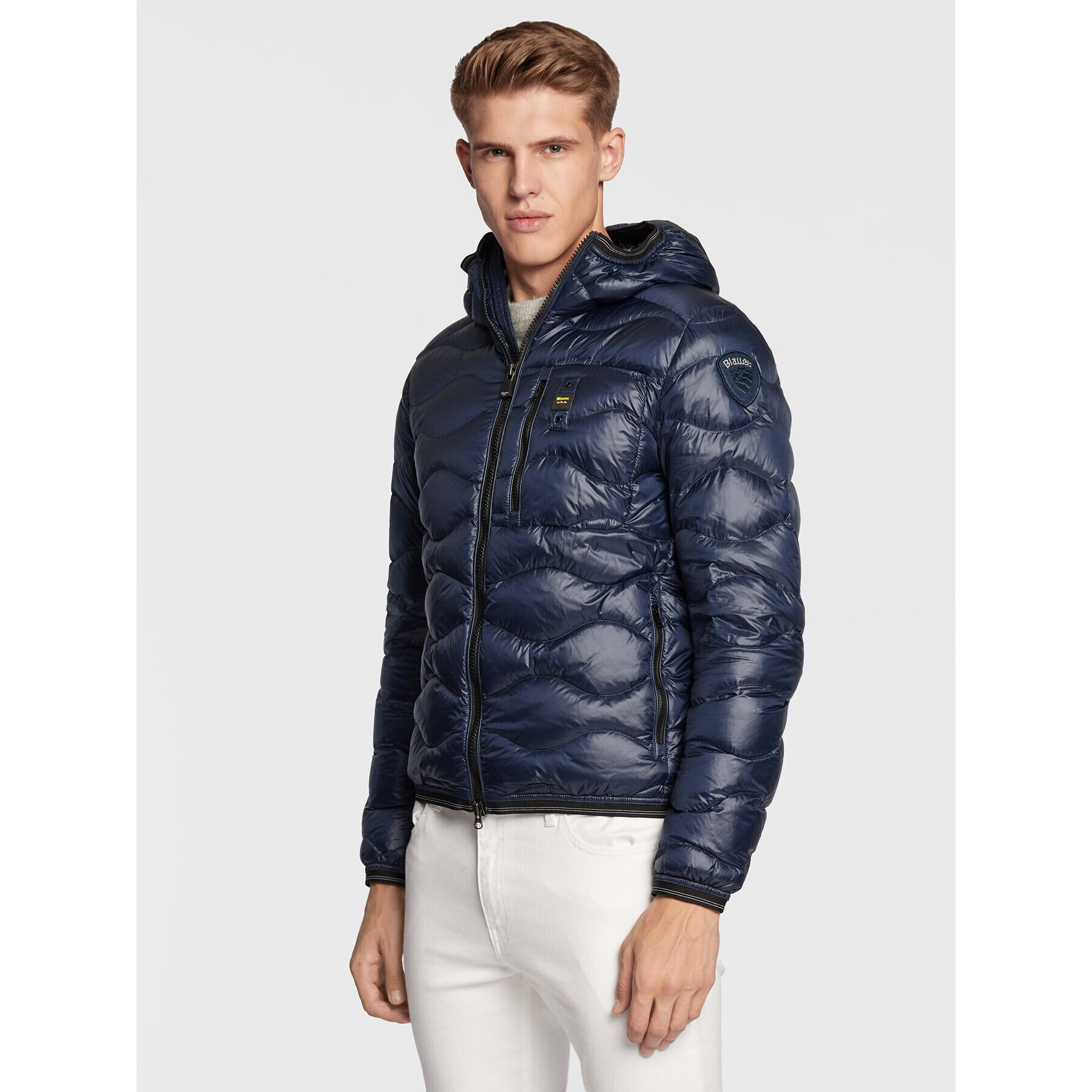 Blauer Vatovaná bunda BLUC03014 006355 Tmavomodrá Regular Fit - Pepit.cz