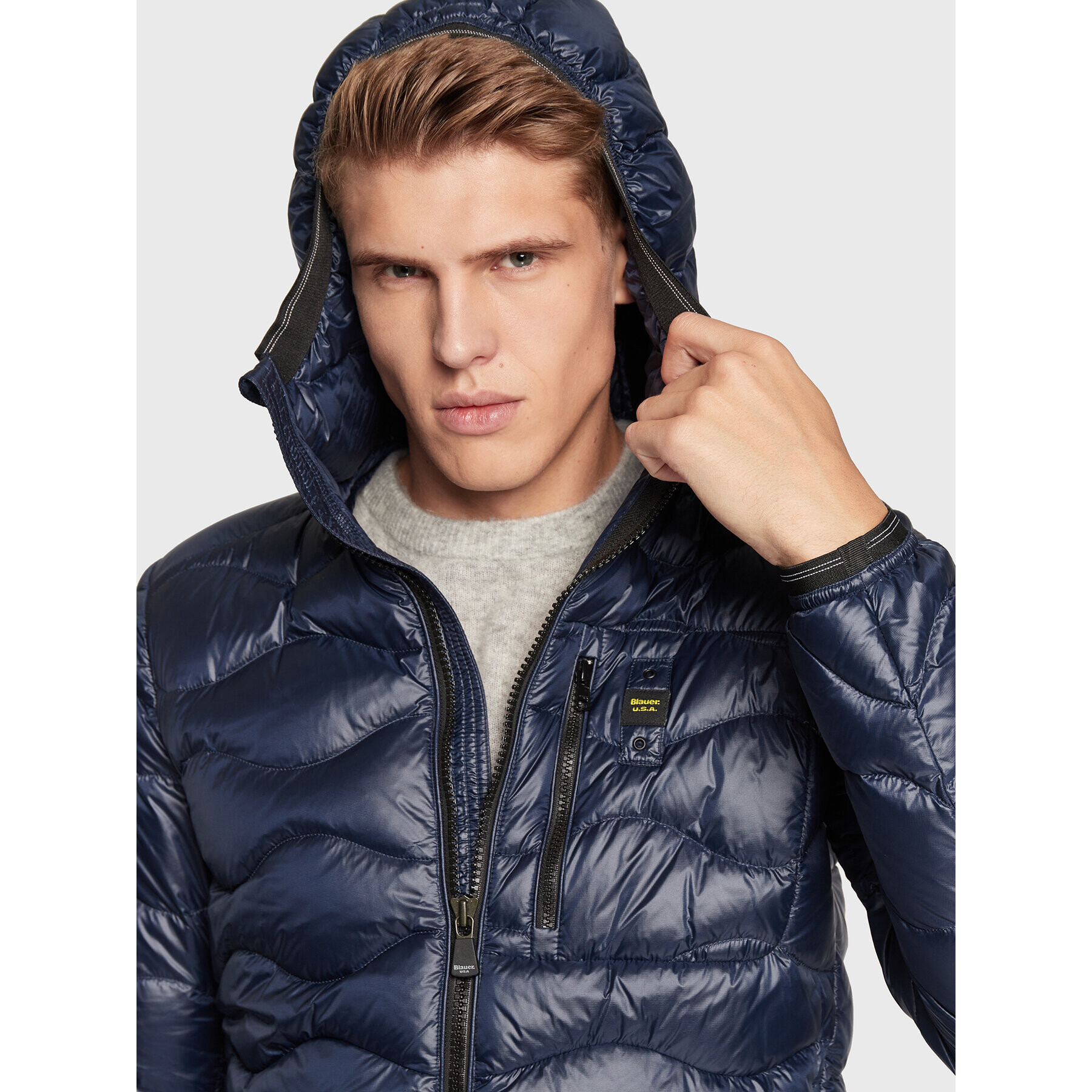 Blauer Vatovaná bunda BLUC03014 006355 Tmavomodrá Regular Fit - Pepit.cz