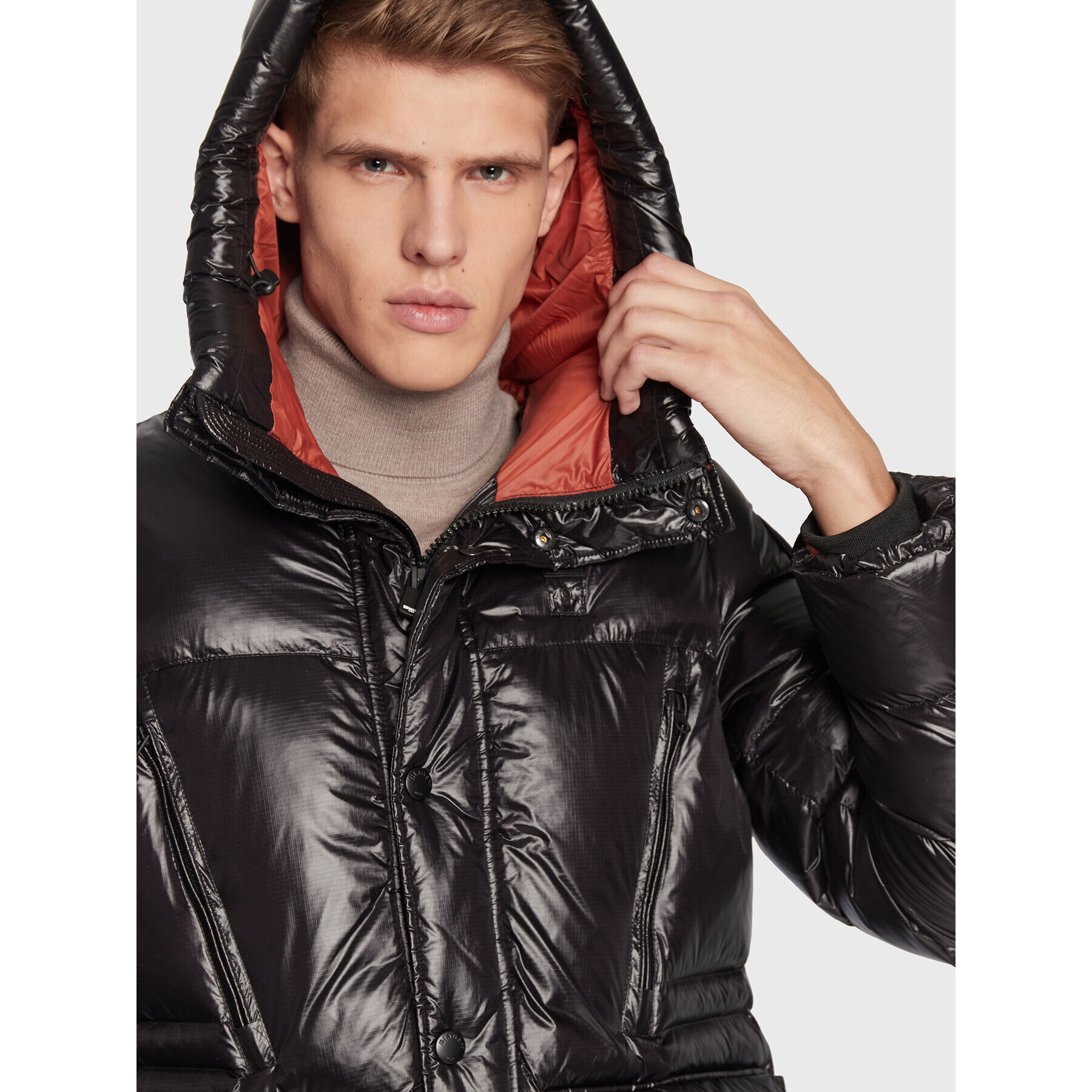 Blauer Vatovaná bunda BLUK02197 005958 Černá Regular Fit - Pepit.cz