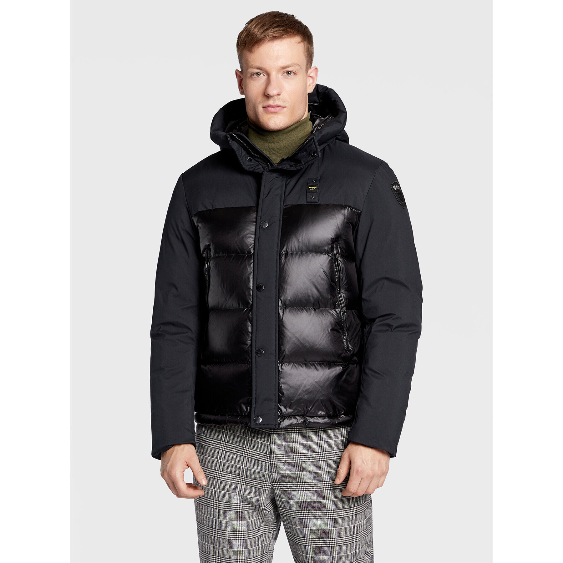 Blauer Vatovaná bunda Eduardo BLUC03056 006355 Černá Regular Fit - Pepit.cz