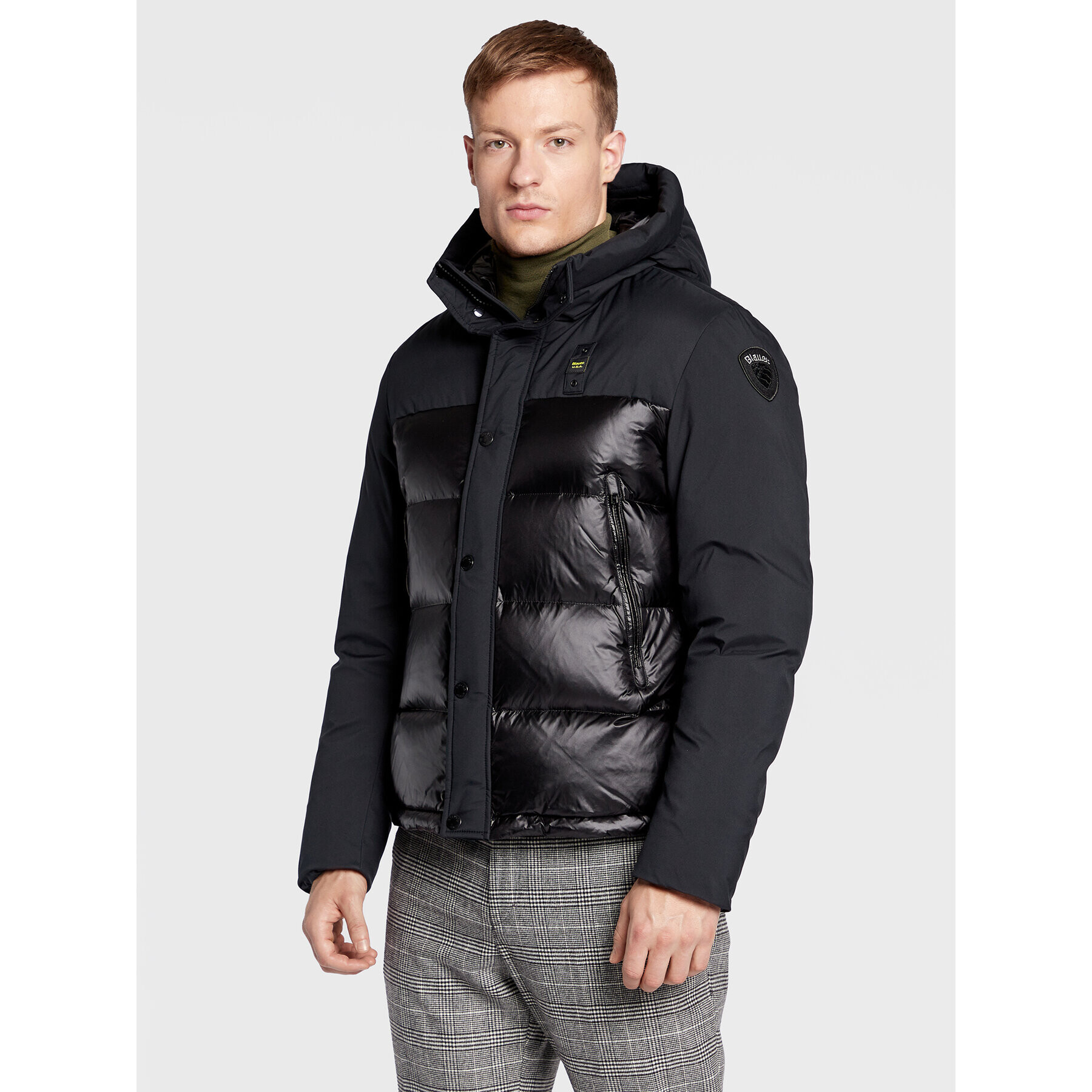 Blauer Vatovaná bunda Eduardo BLUC03056 006355 Černá Regular Fit - Pepit.cz