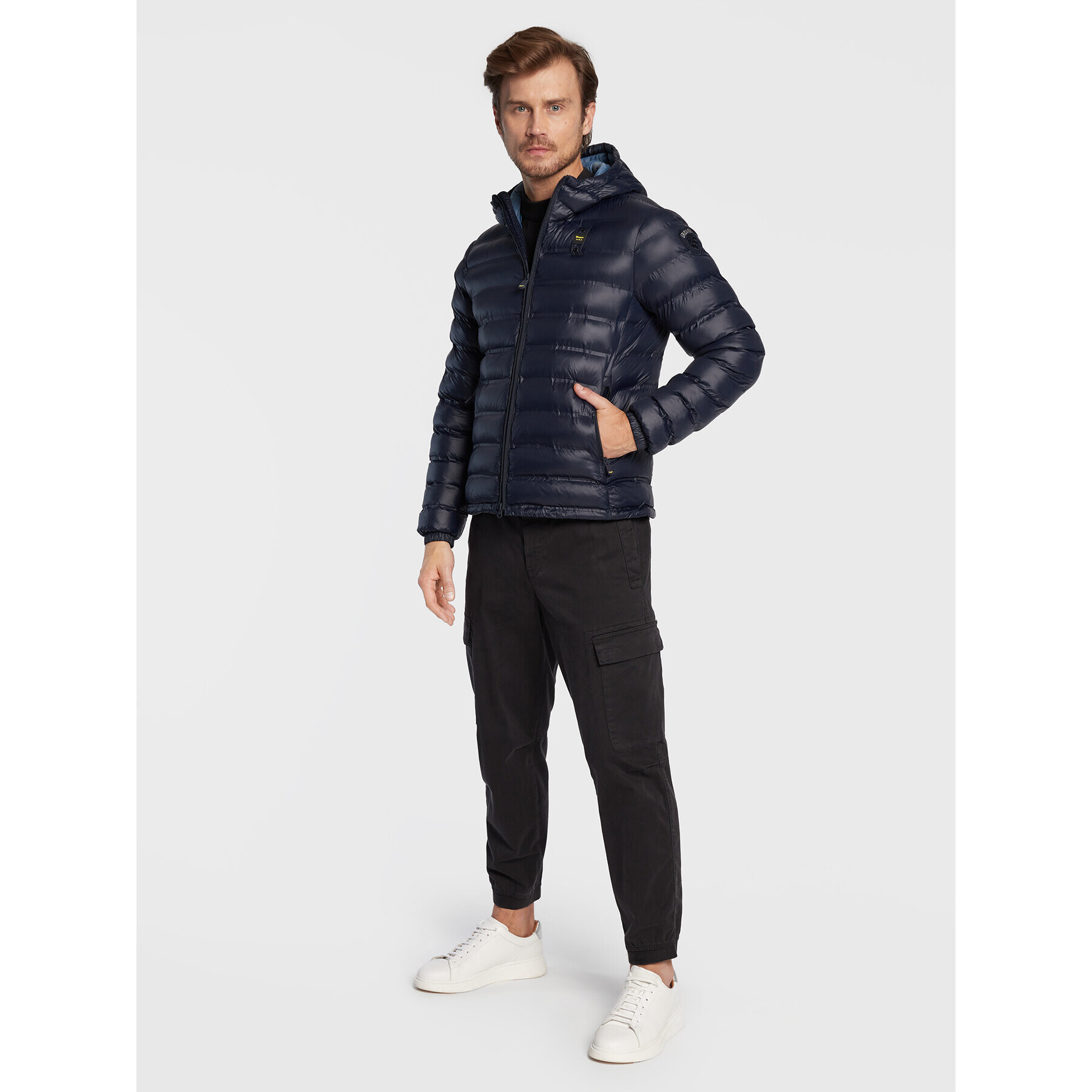 Blauer Vatovaná bunda Ross BLUC02002 006100 Tmavomodrá Regular Fit - Pepit.cz