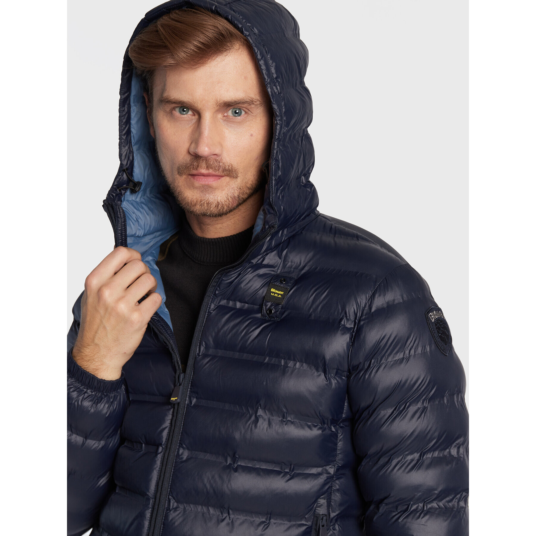 Blauer Vatovaná bunda Ross BLUC02002 006100 Tmavomodrá Regular Fit - Pepit.cz