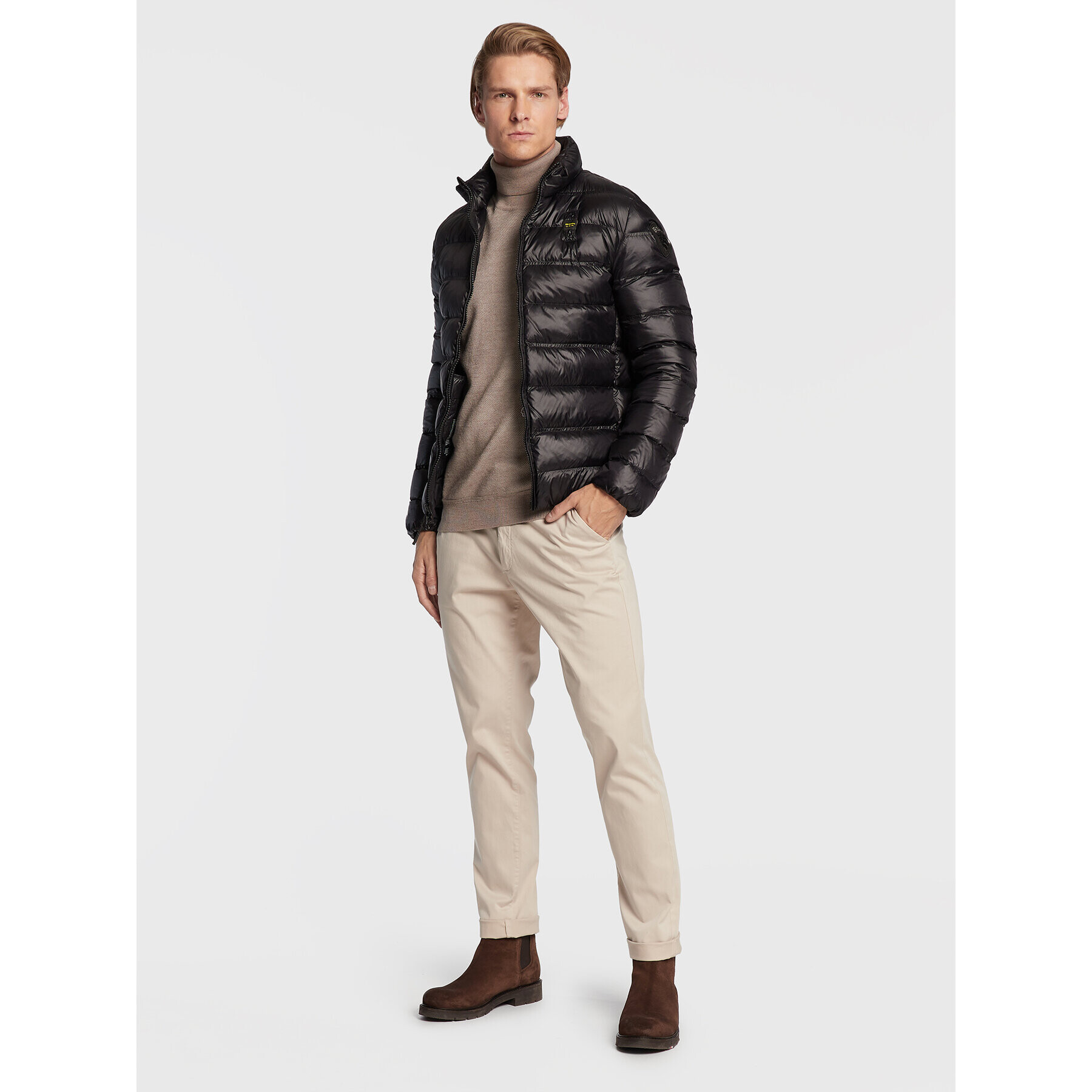 Blauer Vatovaná bunda Seth BLUC03010 006360 Černá Regular Fit - Pepit.cz