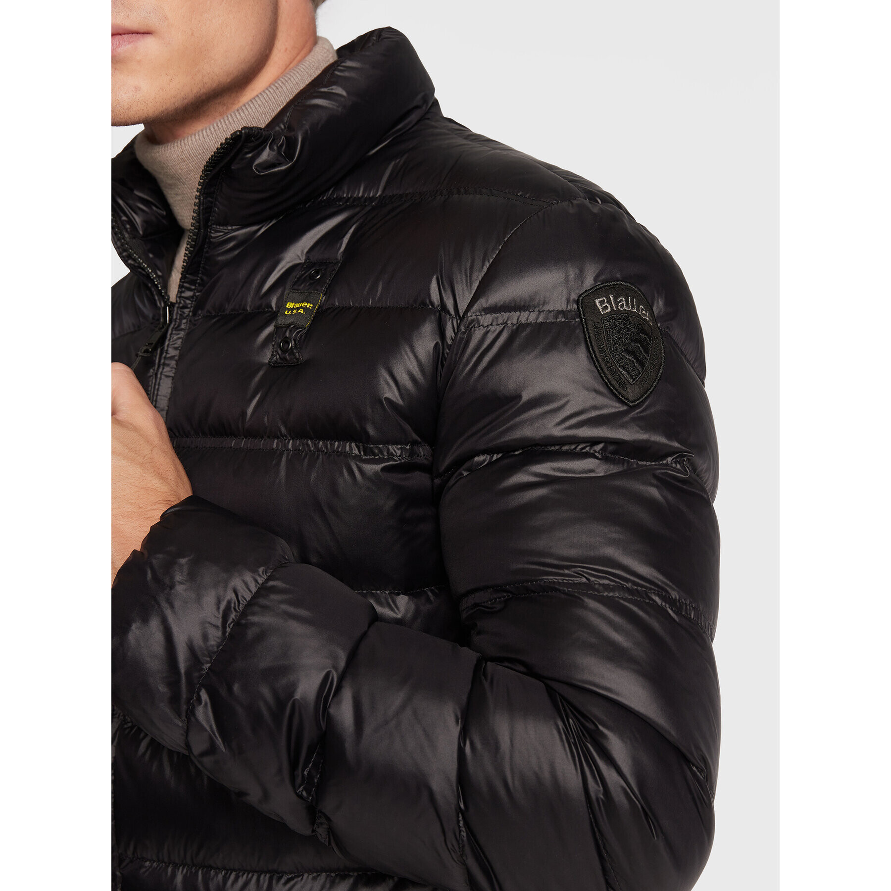 Blauer Vatovaná bunda Seth BLUC03010 006360 Černá Regular Fit - Pepit.cz