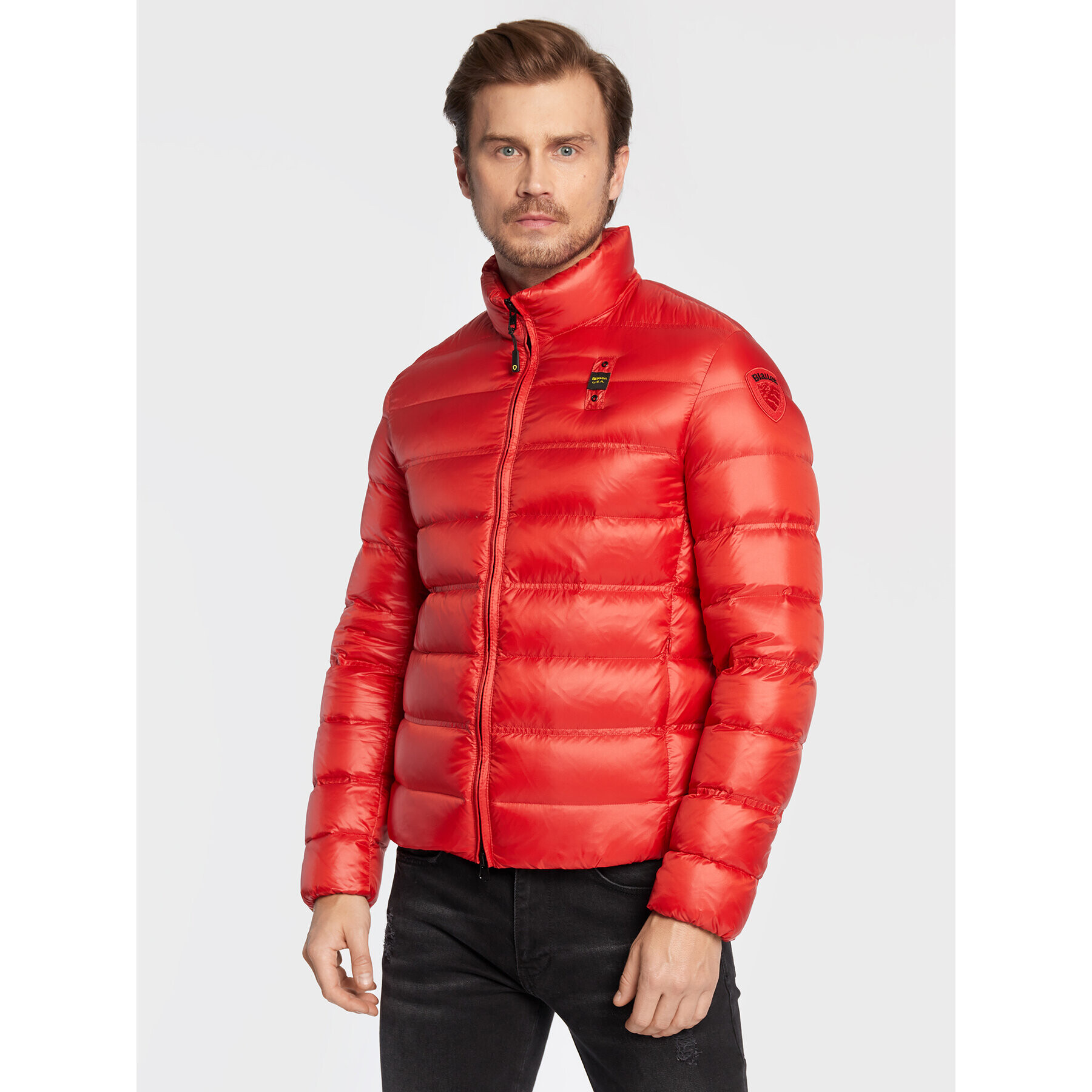 Blauer Vatovaná bunda Seth BLUC03010 006360 Červená Regular Fit - Pepit.cz