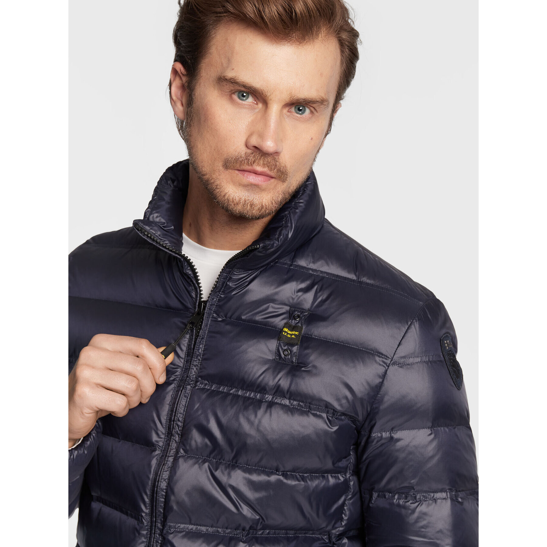 Blauer Vatovaná bunda Seth BLUC03010 006360 Tmavomodrá Regular Fit - Pepit.cz