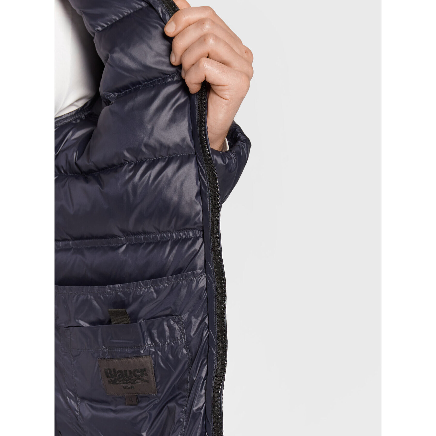 Blauer Vatovaná bunda Seth BLUC03010 006360 Tmavomodrá Regular Fit - Pepit.cz