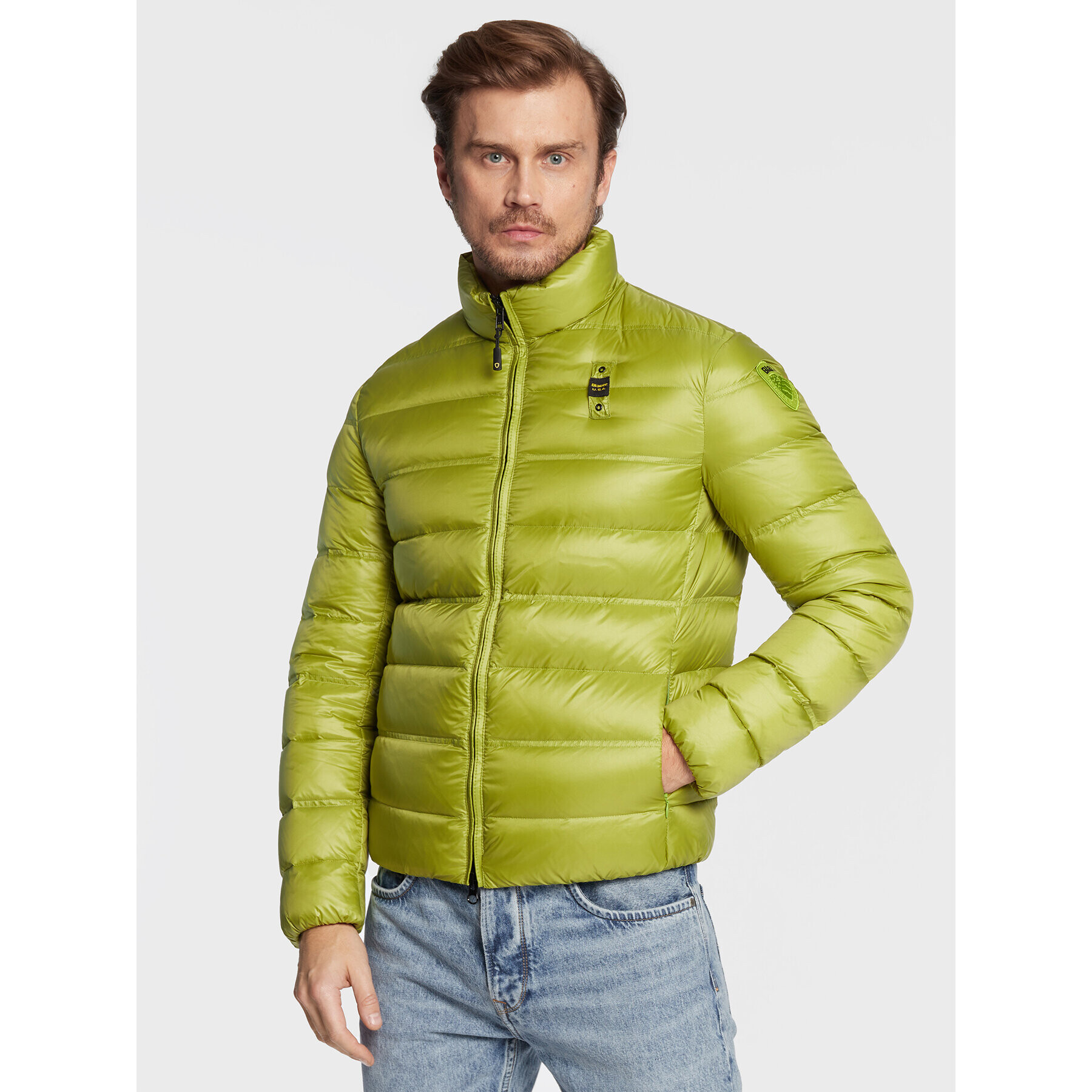 Blauer Vatovaná bunda Seth BLUC03010 006360 Zelená Regular Fit - Pepit.cz