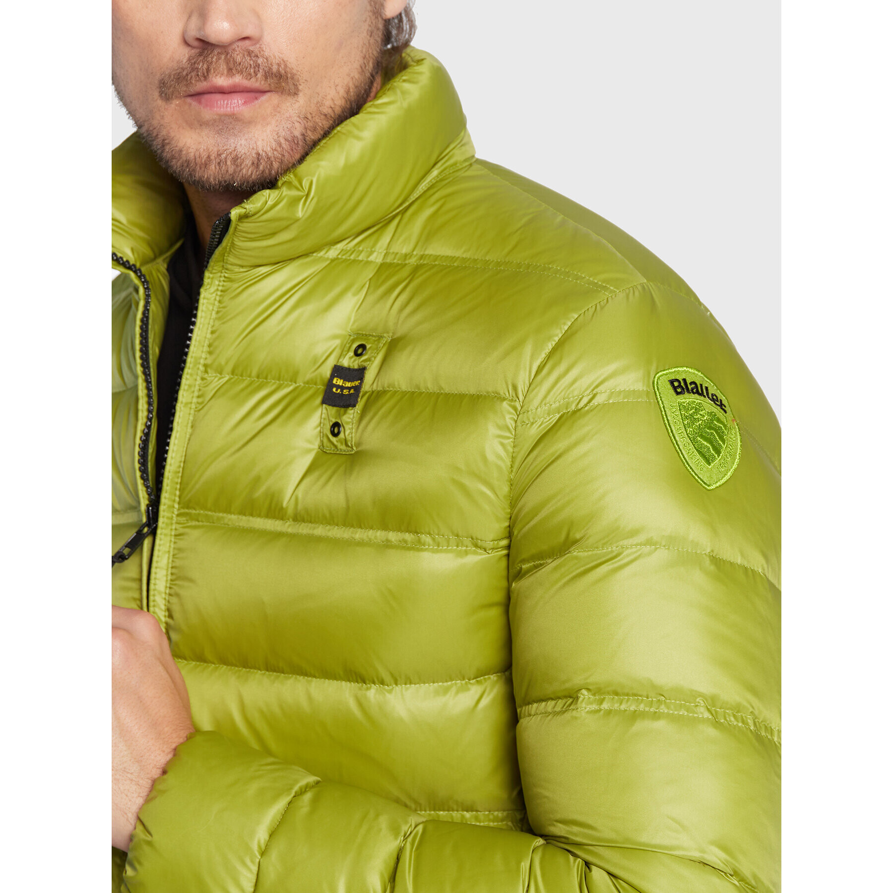 Blauer Vatovaná bunda Seth BLUC03010 006360 Zelená Regular Fit - Pepit.cz