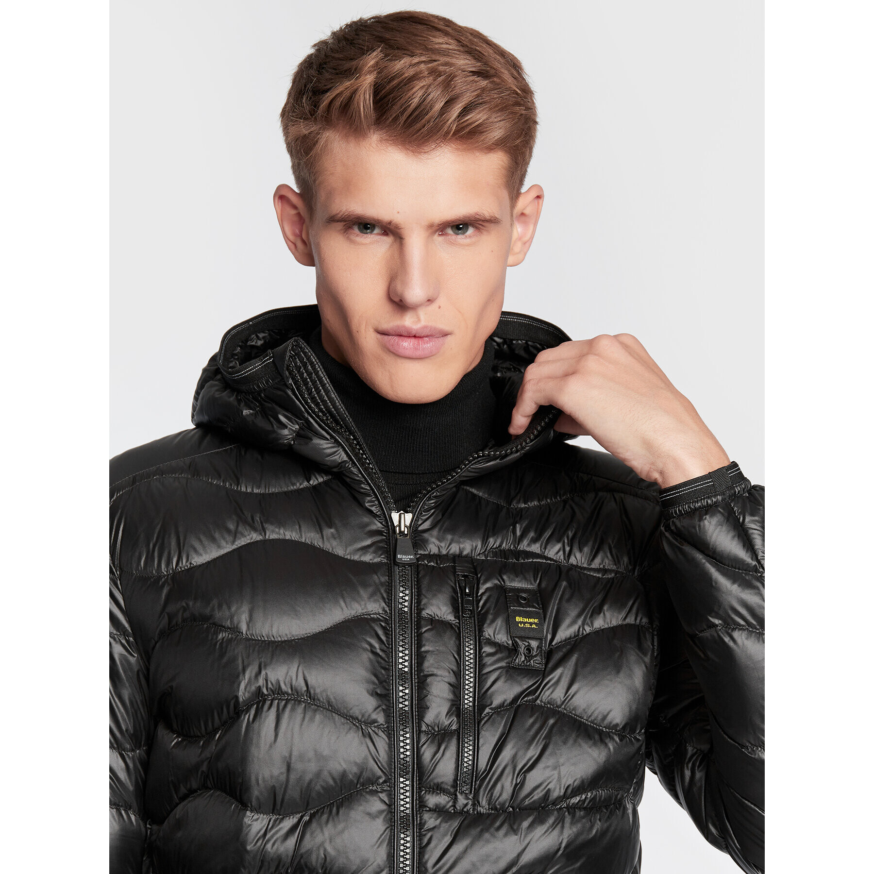 Blauer Vatovaná bunda Terence BLUC03014 006355 Černá Regular Fit - Pepit.cz