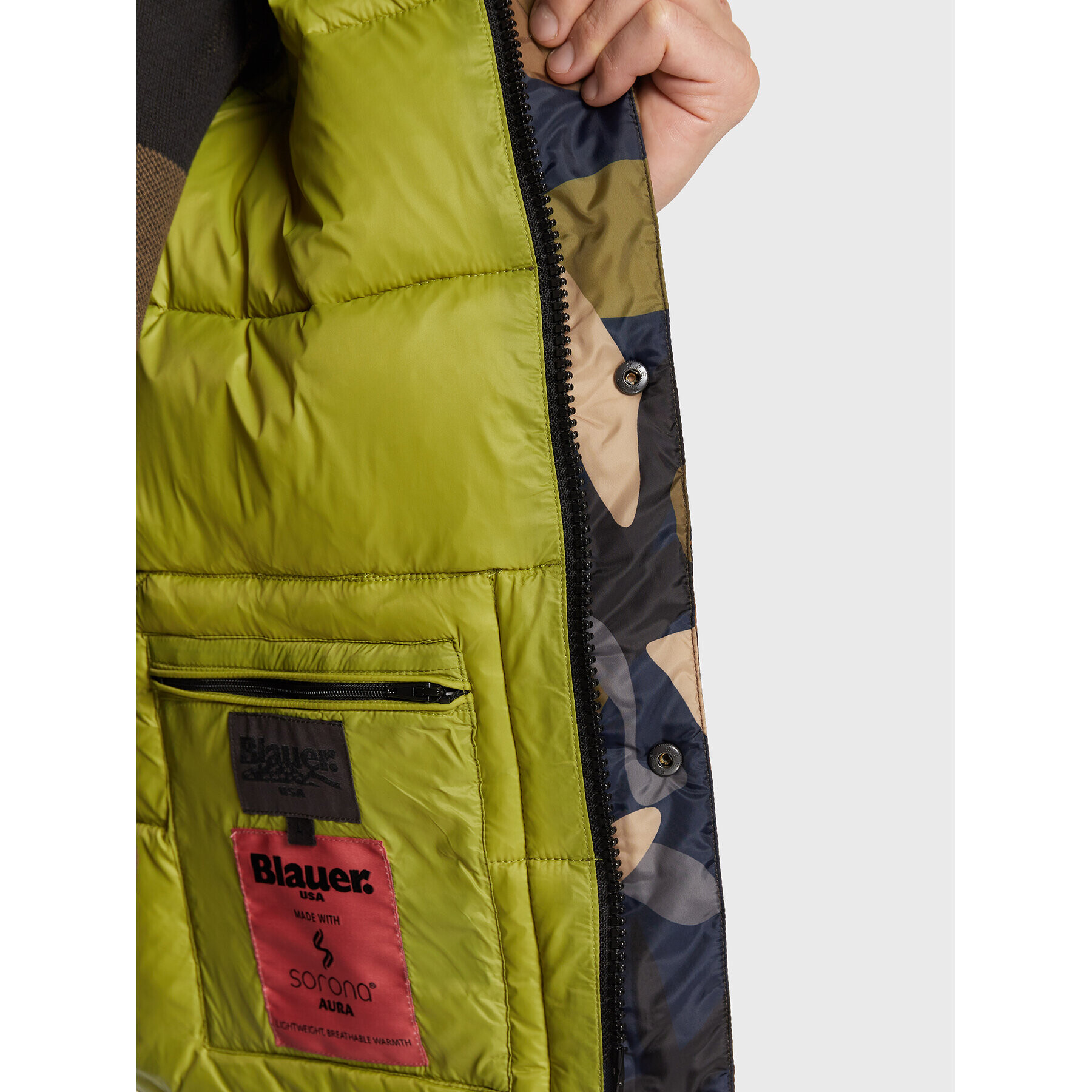 Blauer Vesta BLUX02303 006395 Zelená Regular Fit - Pepit.cz