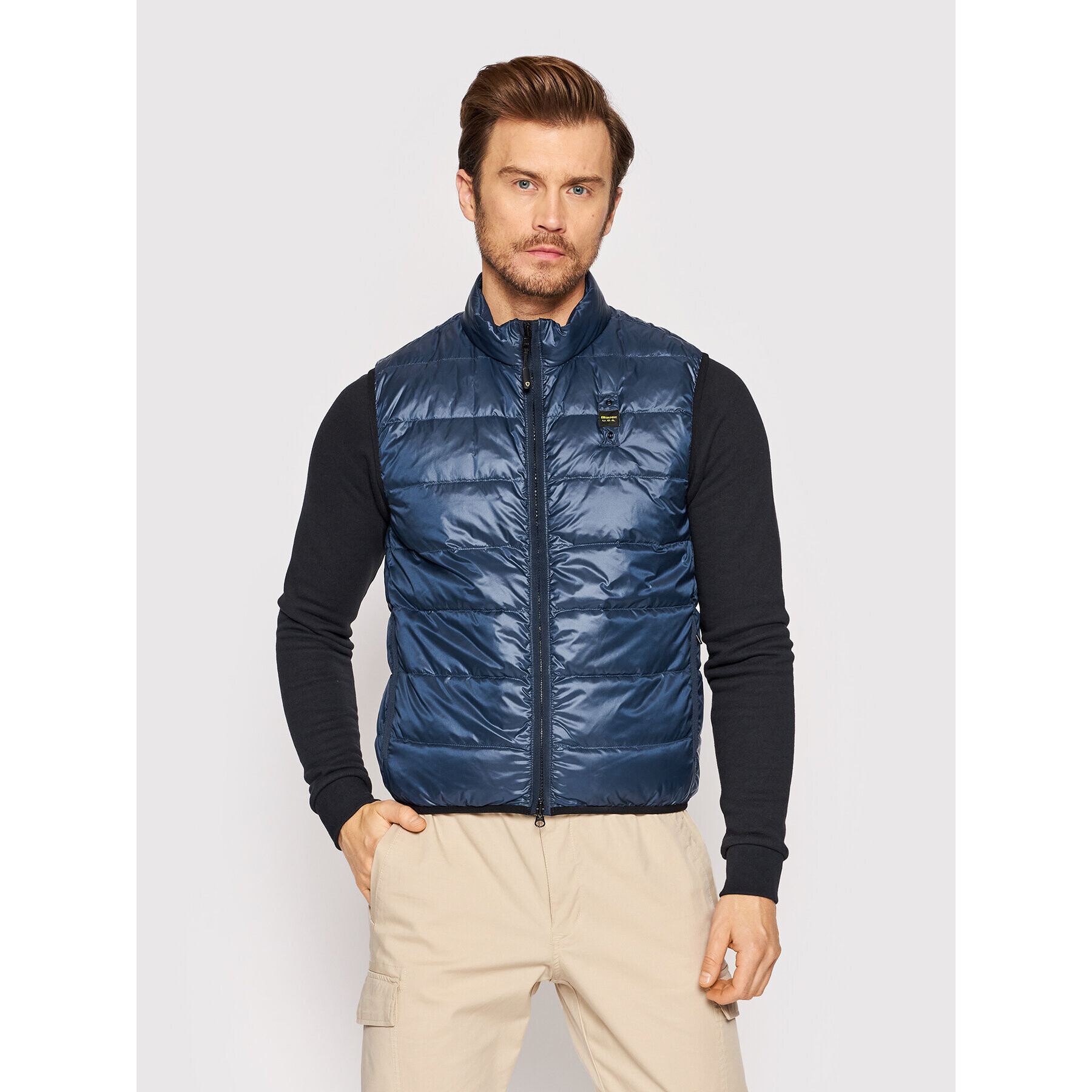 Blauer Vesta Daryl BLUX03040 006235 Tmavomodrá Regular Fit - Pepit.cz