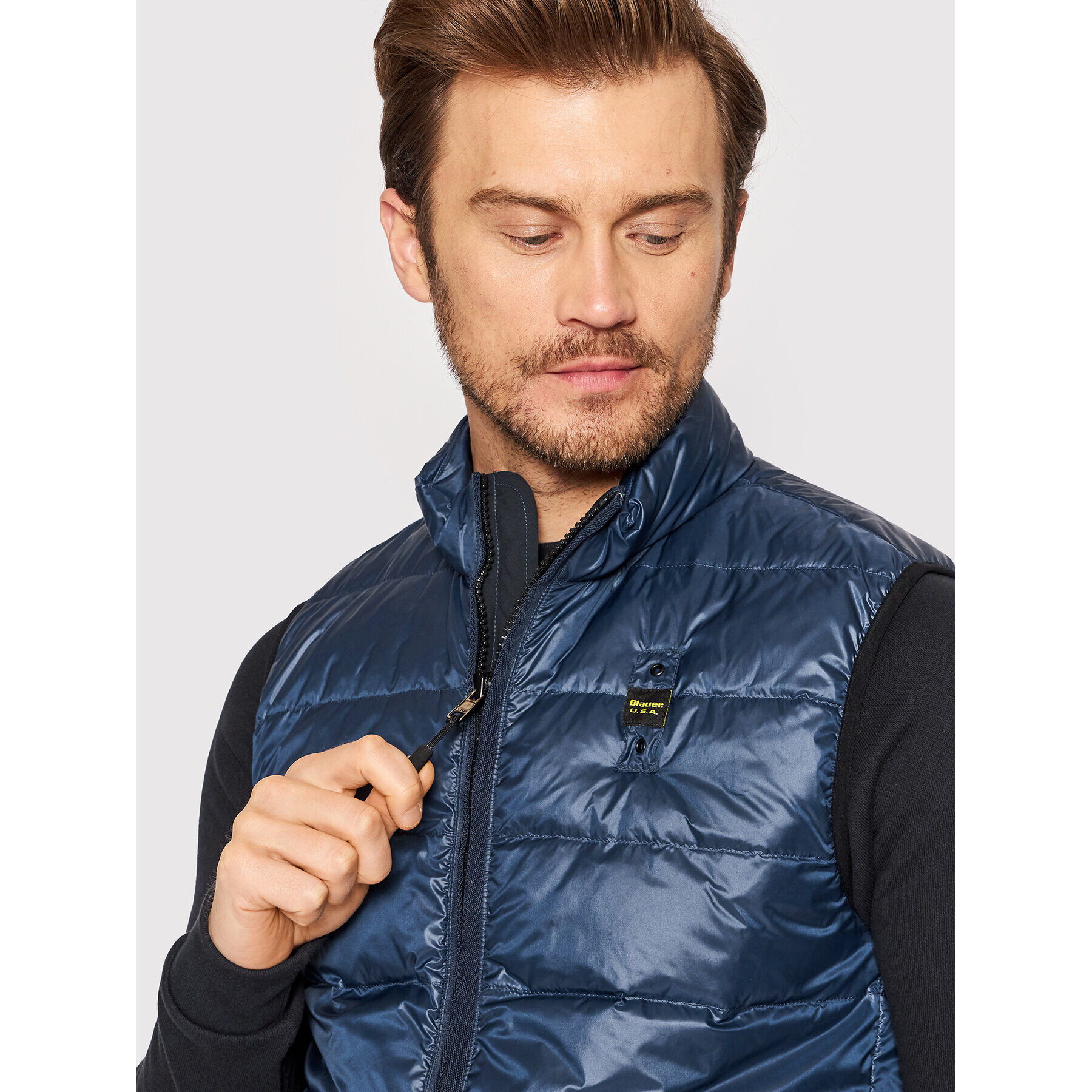 Blauer Vesta Daryl BLUX03040 006235 Tmavomodrá Regular Fit - Pepit.cz