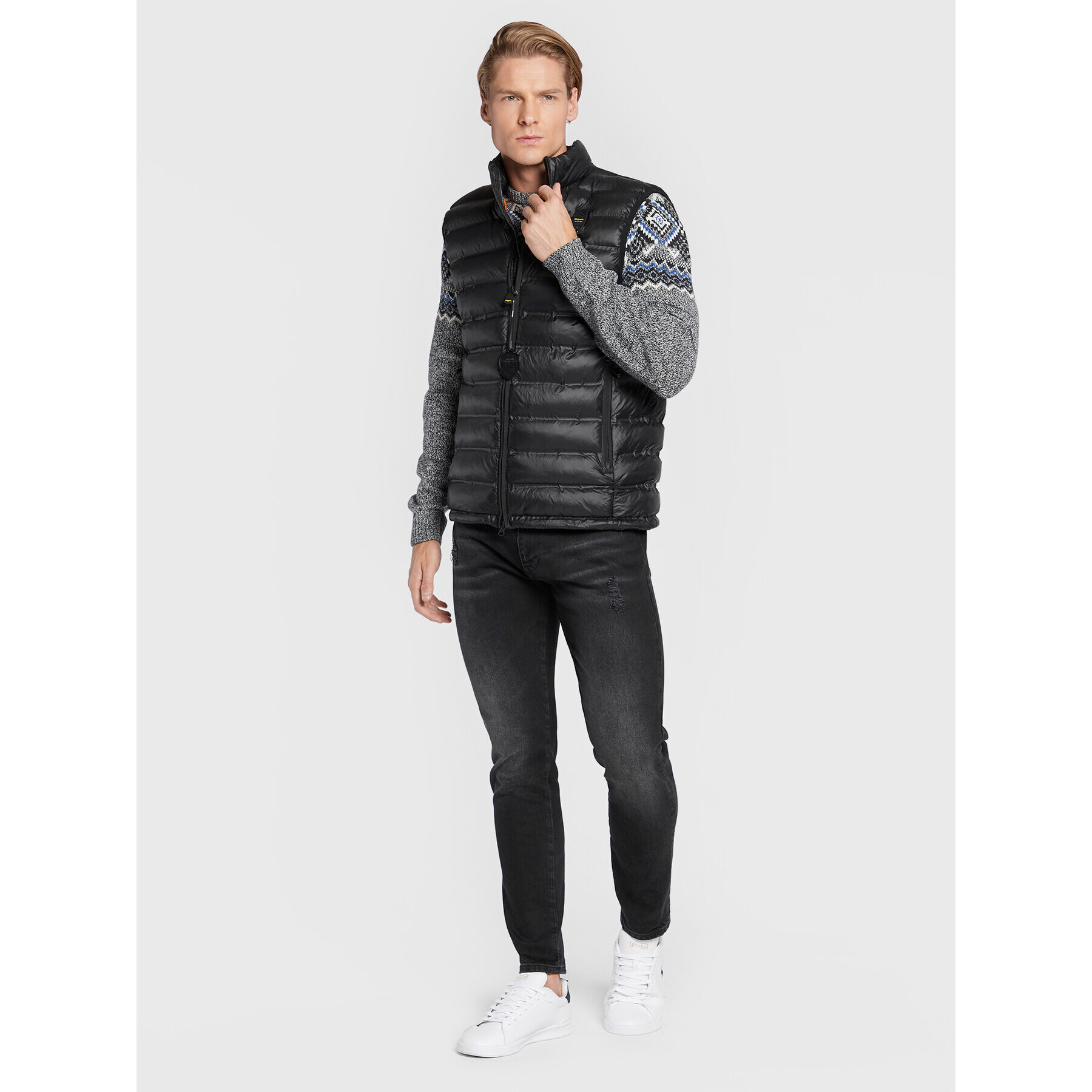 Blauer Vesta Logan BLUX02003 006100 Černá Regular Fit - Pepit.cz