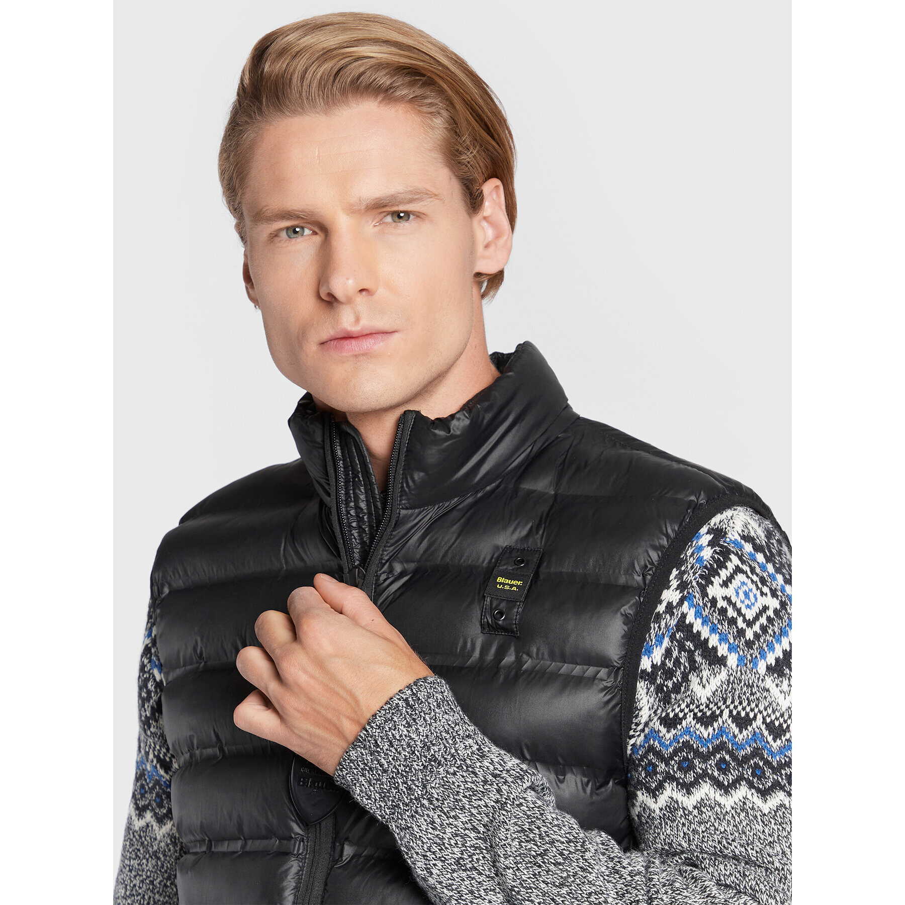 Blauer Vesta Logan BLUX02003 006100 Černá Regular Fit - Pepit.cz