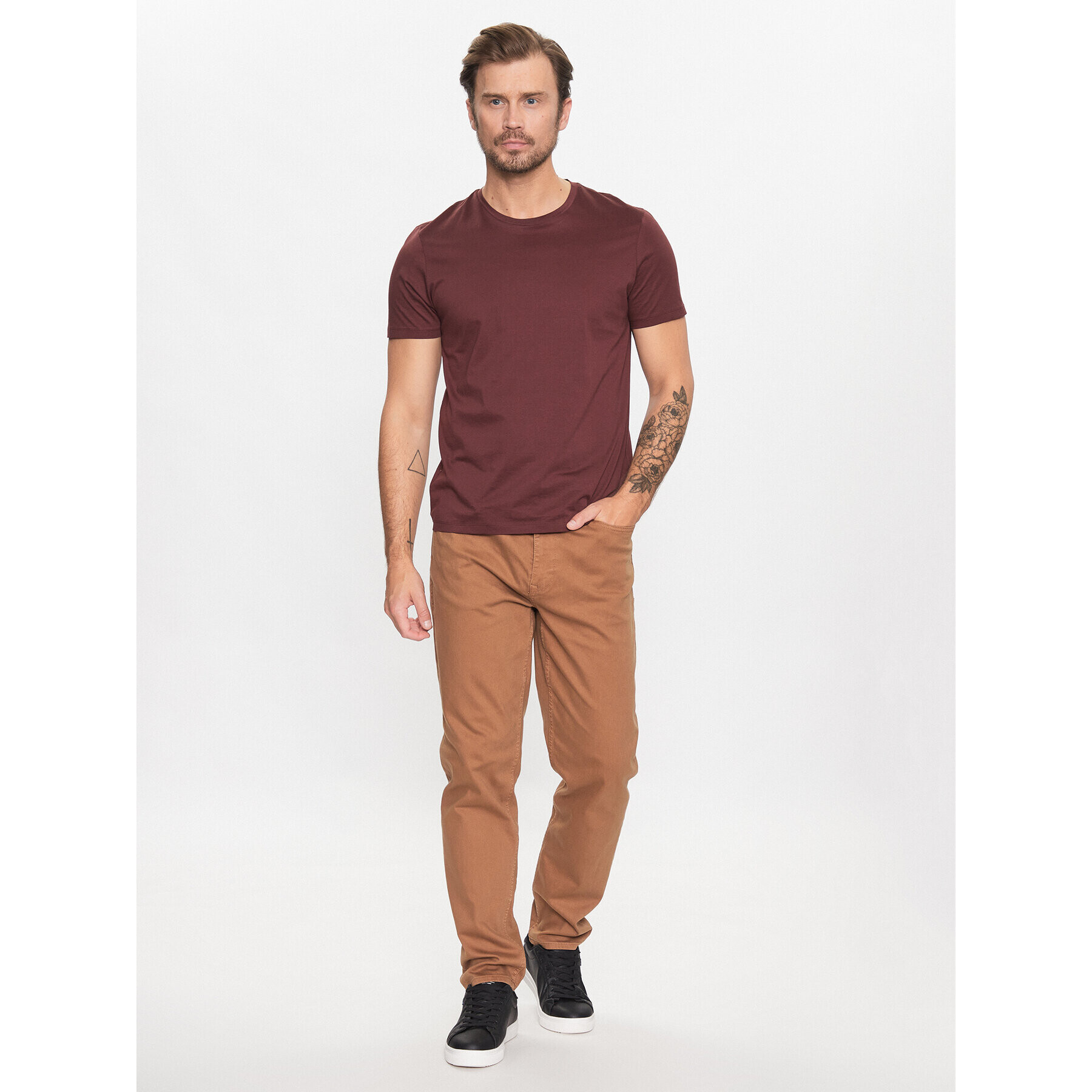 Blend Jeansy 20715087 Hnědá Slim Fit - Pepit.cz