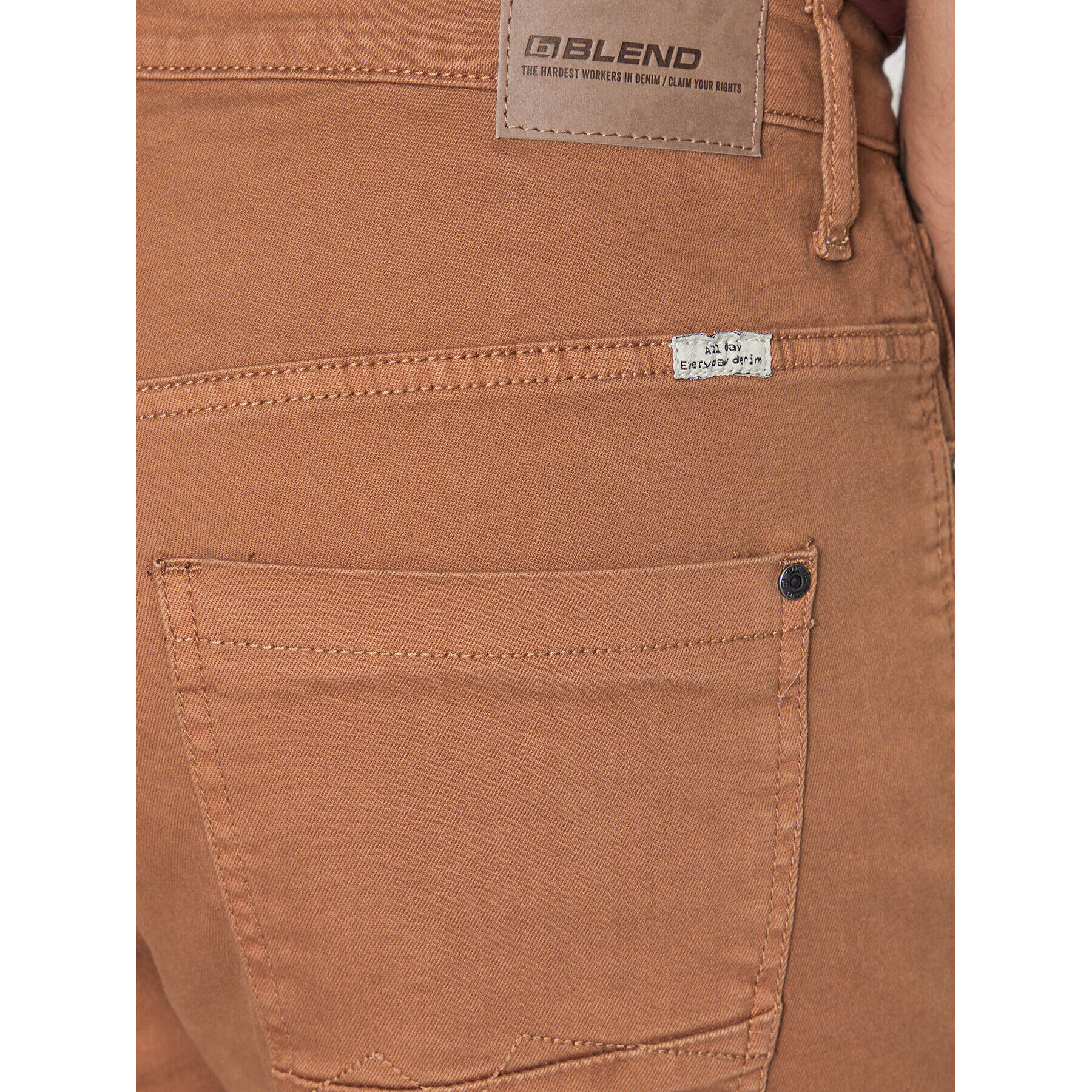 Blend Jeansy 20715087 Hnědá Slim Fit - Pepit.cz