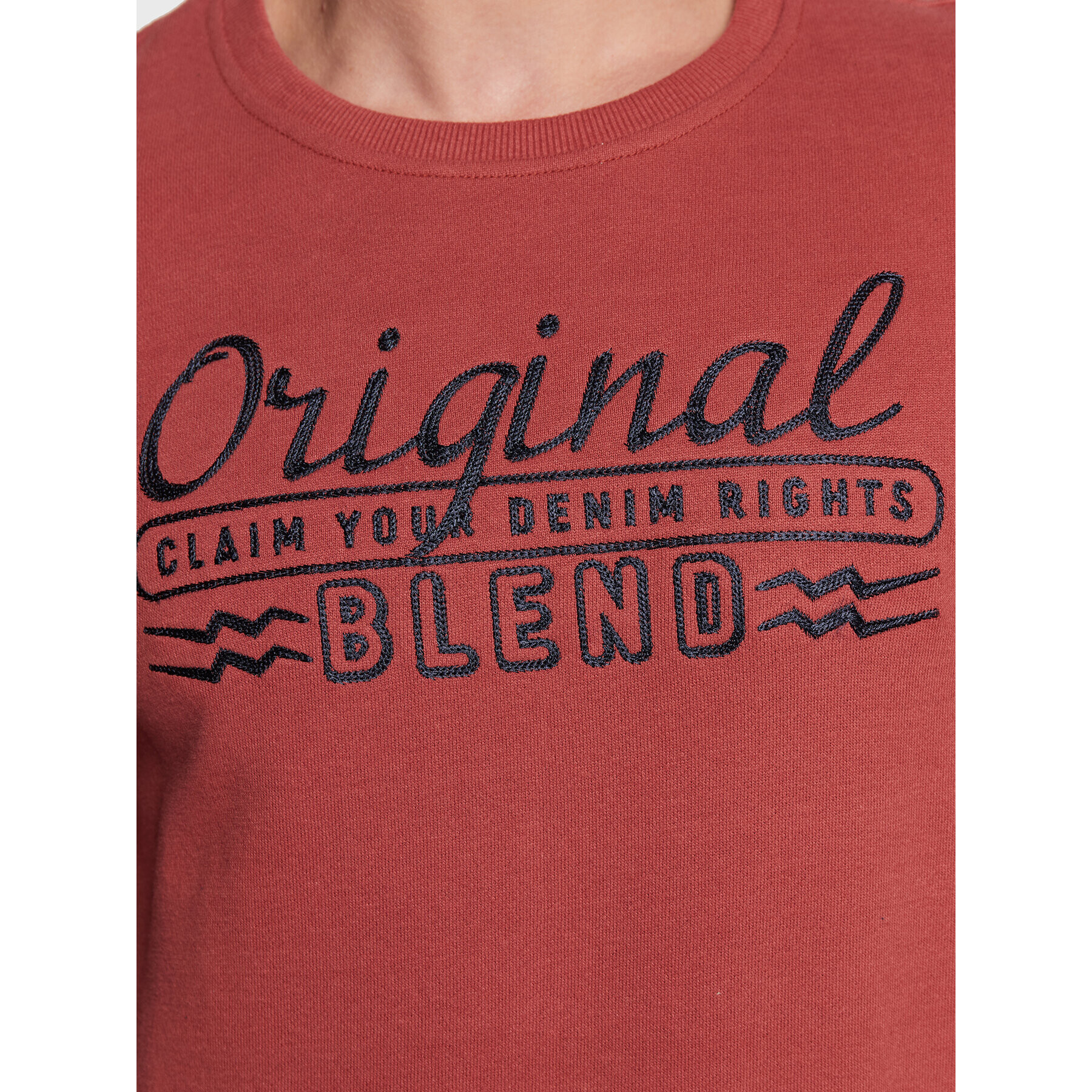 Blend Mikina 20714591 Červená Regular Fit - Pepit.cz