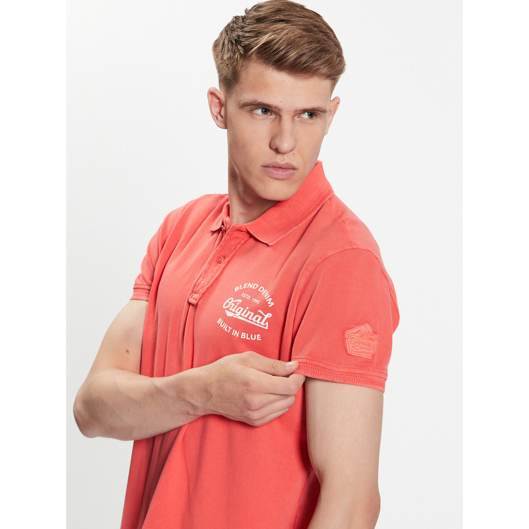 Blend Polokošile 20715182 Červená Regular Fit - Pepit.cz