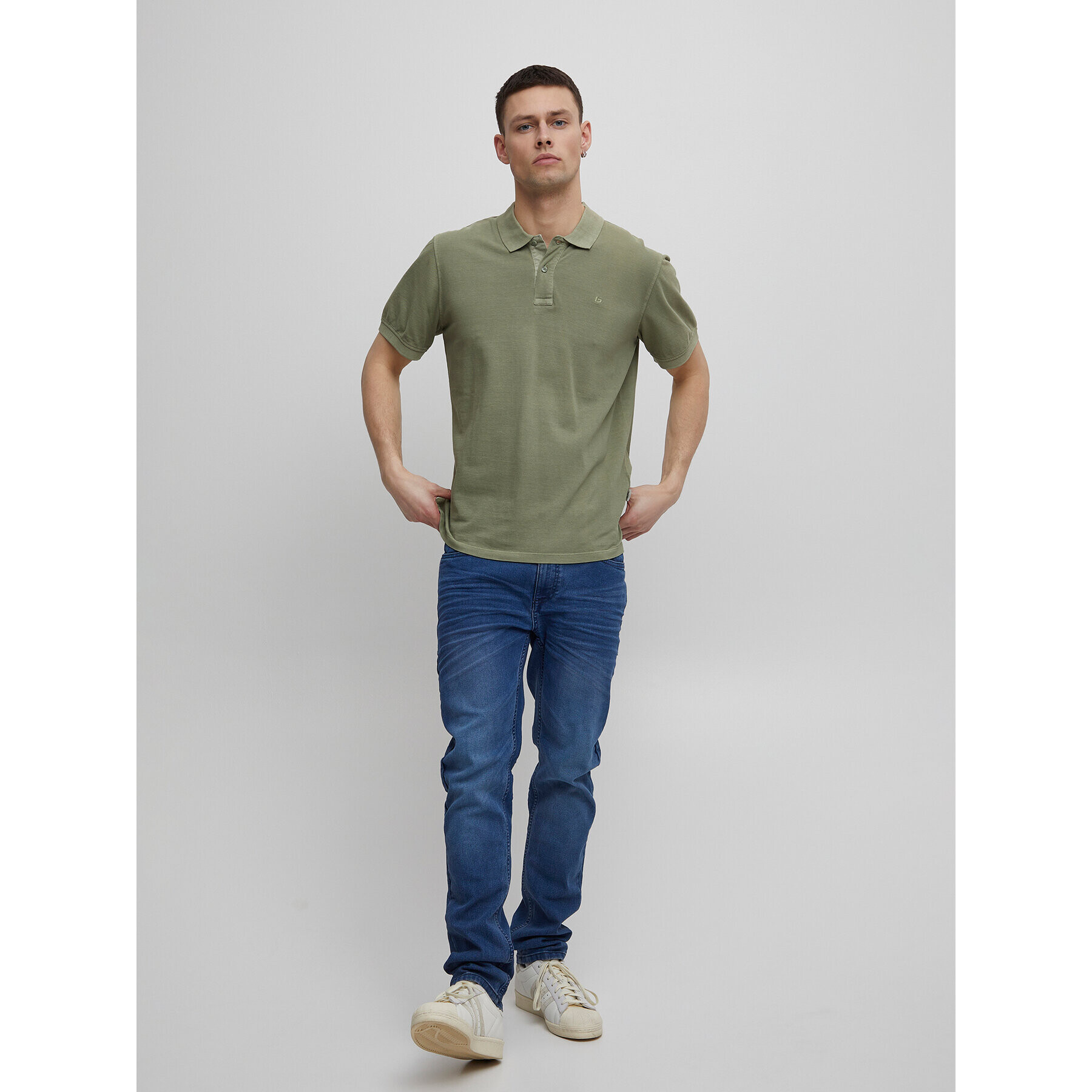 Blend Polokošile 20715297 Zelená Regular Fit - Pepit.cz