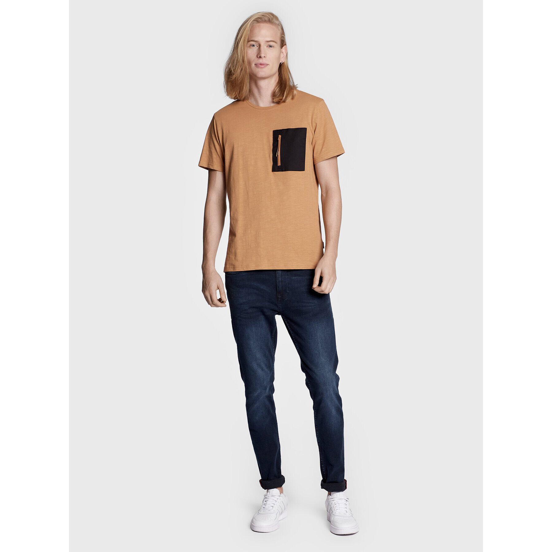 Blend T-Shirt 20714253 Hnědá Regular Fit - Pepit.cz