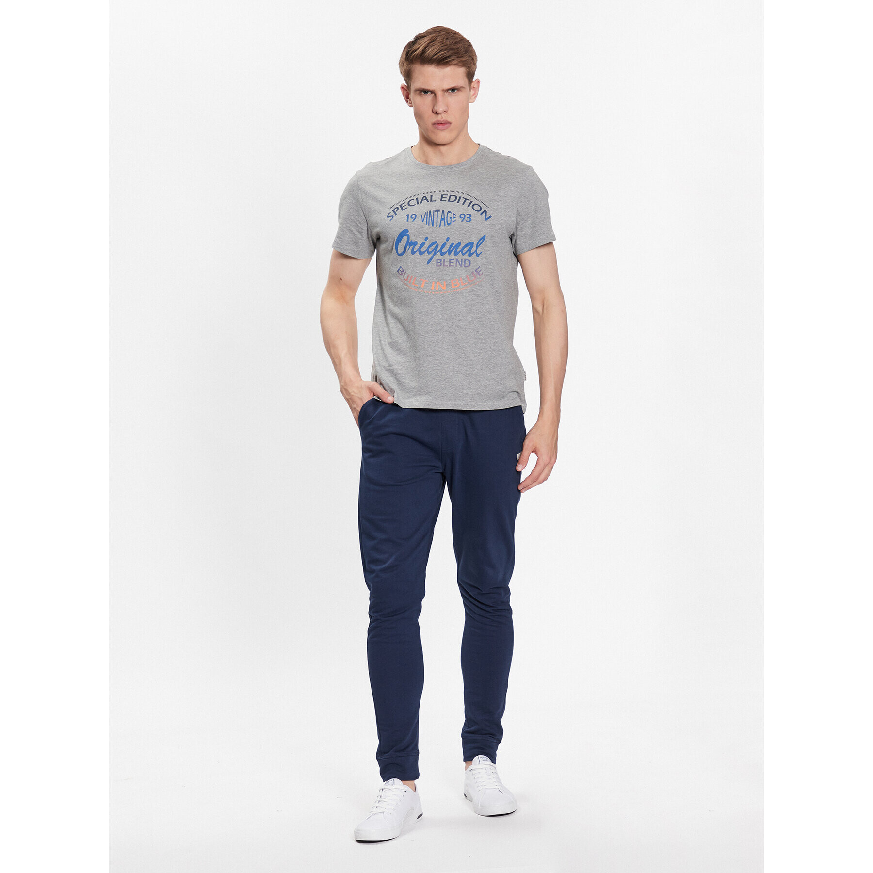 Blend T-Shirt 20715024 Šedá Regular Fit - Pepit.cz