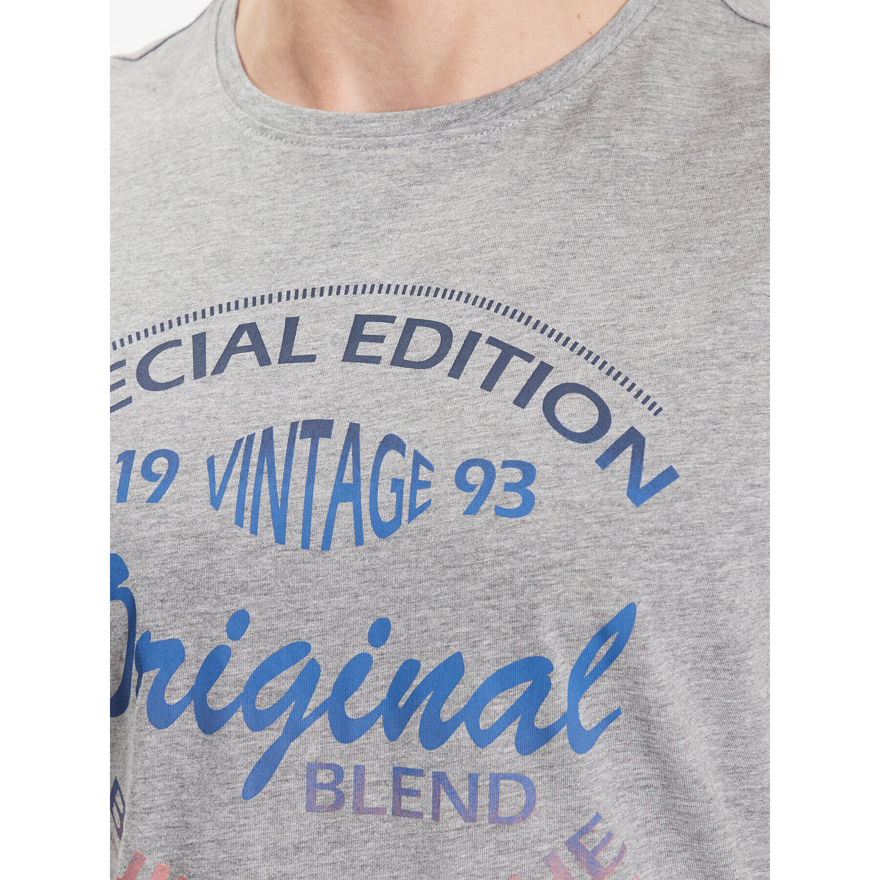 Blend T-Shirt 20715024 Šedá Regular Fit - Pepit.cz