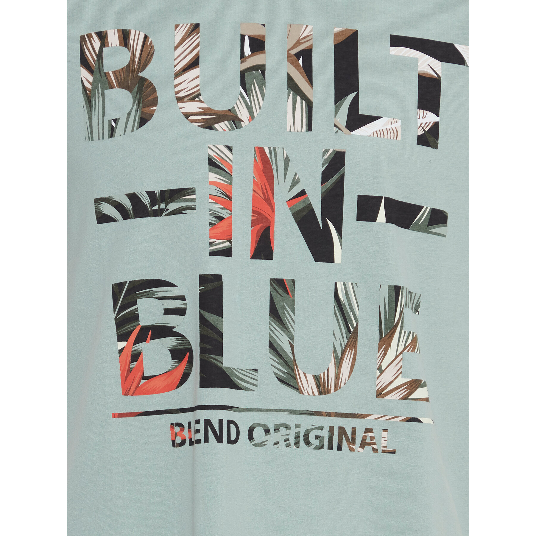 Blend T-Shirt 20715039 Zelená Regular Fit - Pepit.cz