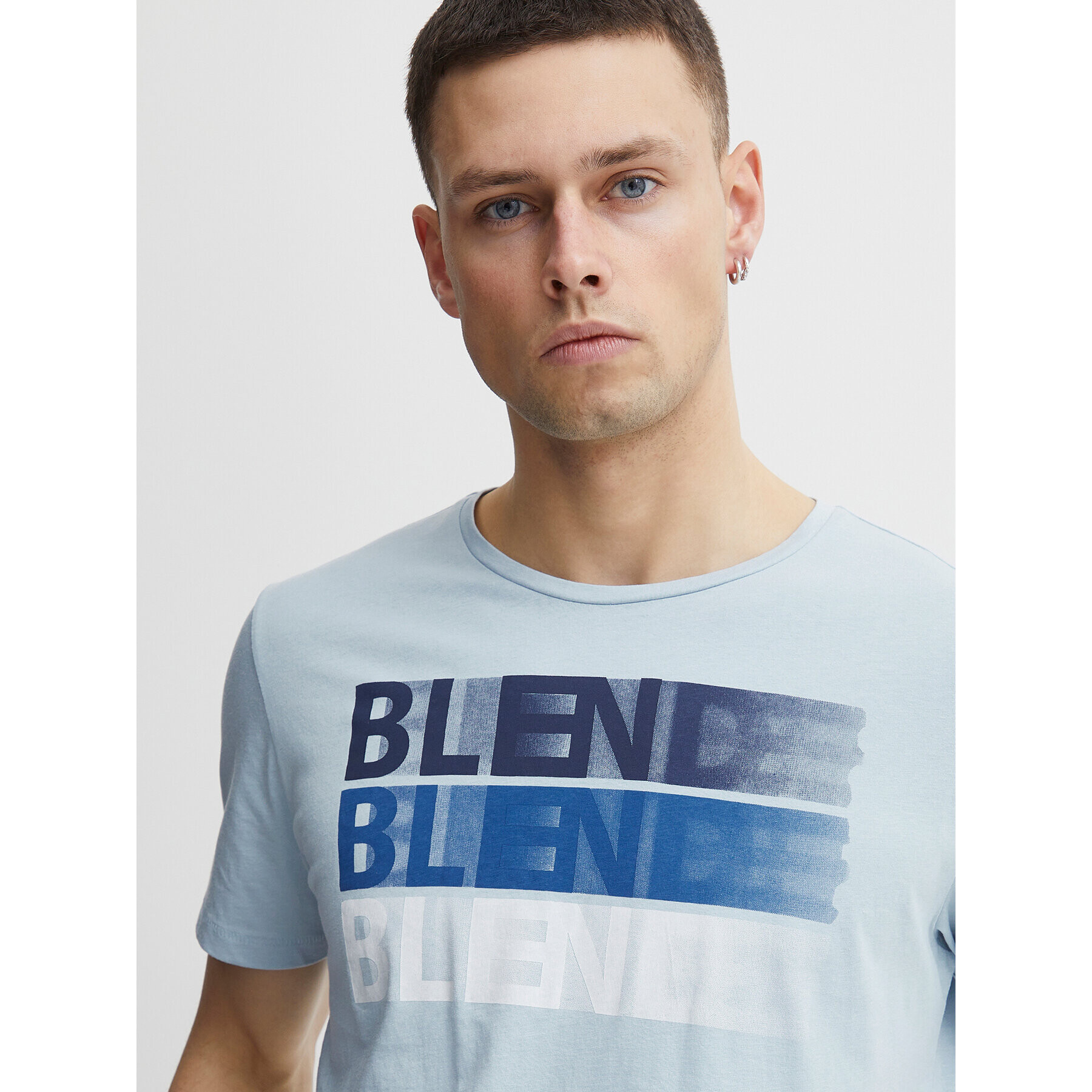 Blend T-Shirt 20715045 Modrá Regular Fit - Pepit.cz