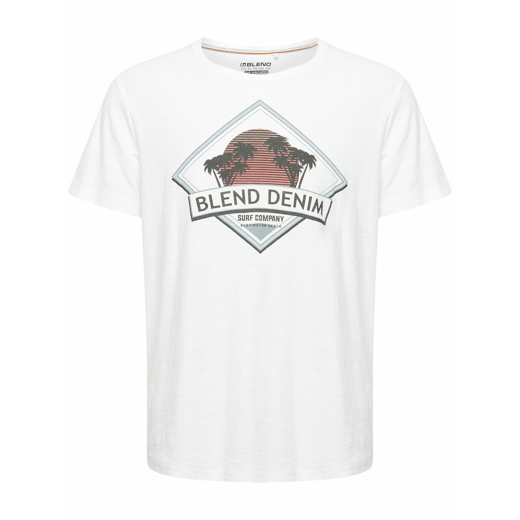 Blend T-Shirt 20715306 Bílá Regular Fit - Pepit.cz