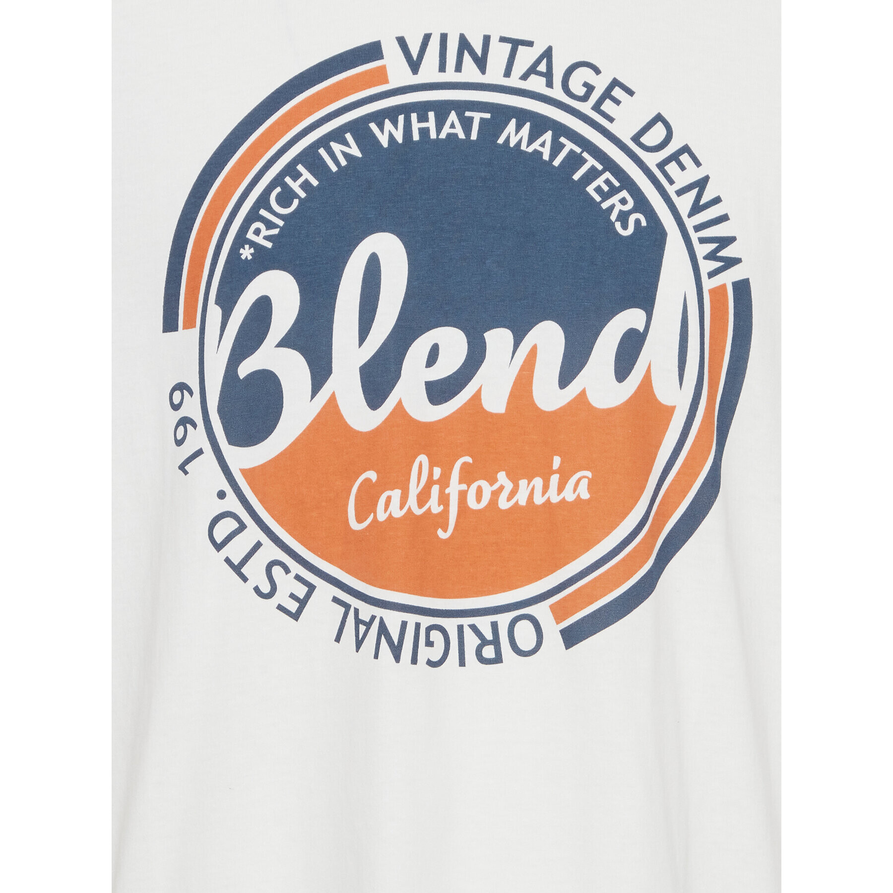 Blend T-Shirt 20715308 Bílá Regular Fit - Pepit.cz