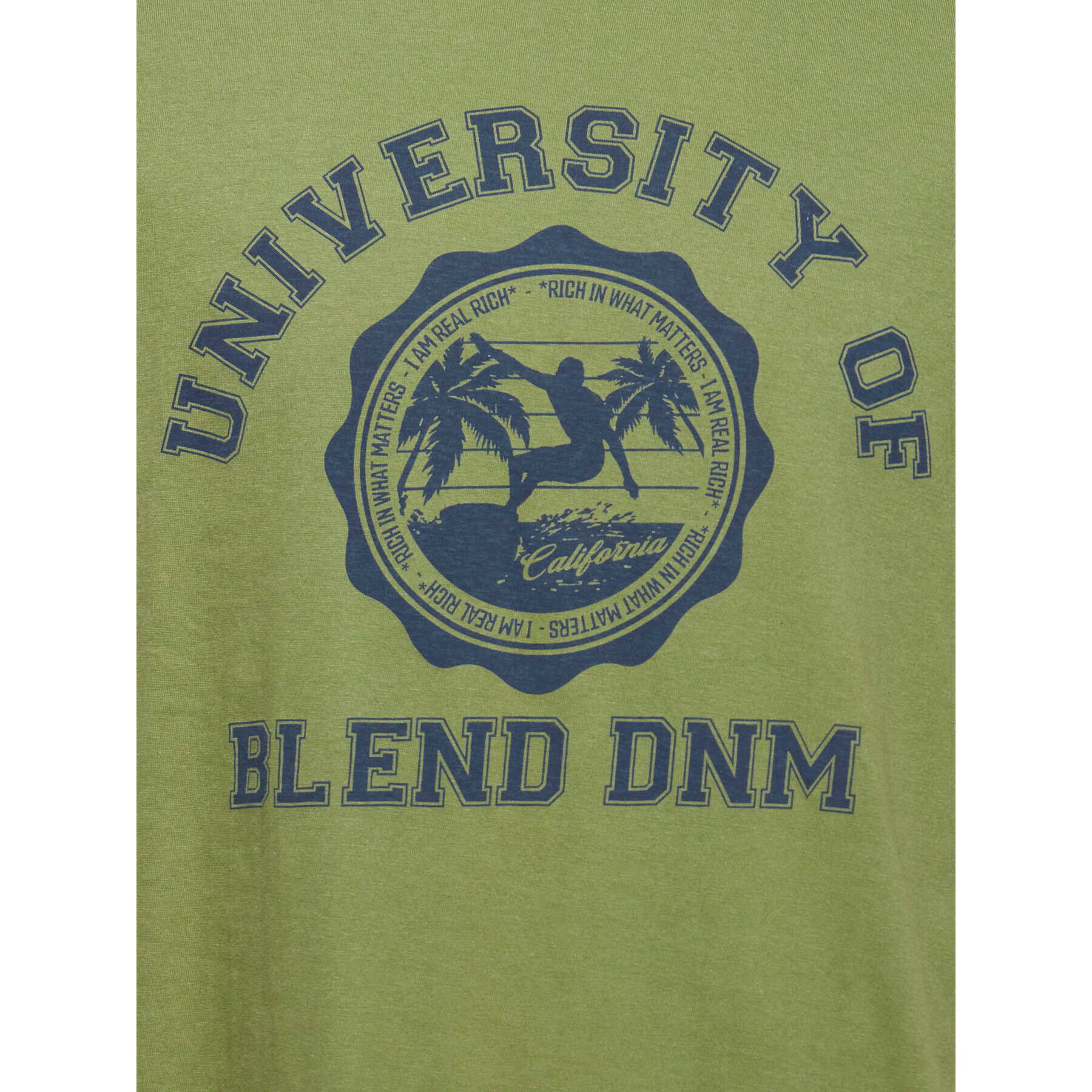 Blend T-Shirt 20715310 Zelená Regular Fit - Pepit.cz