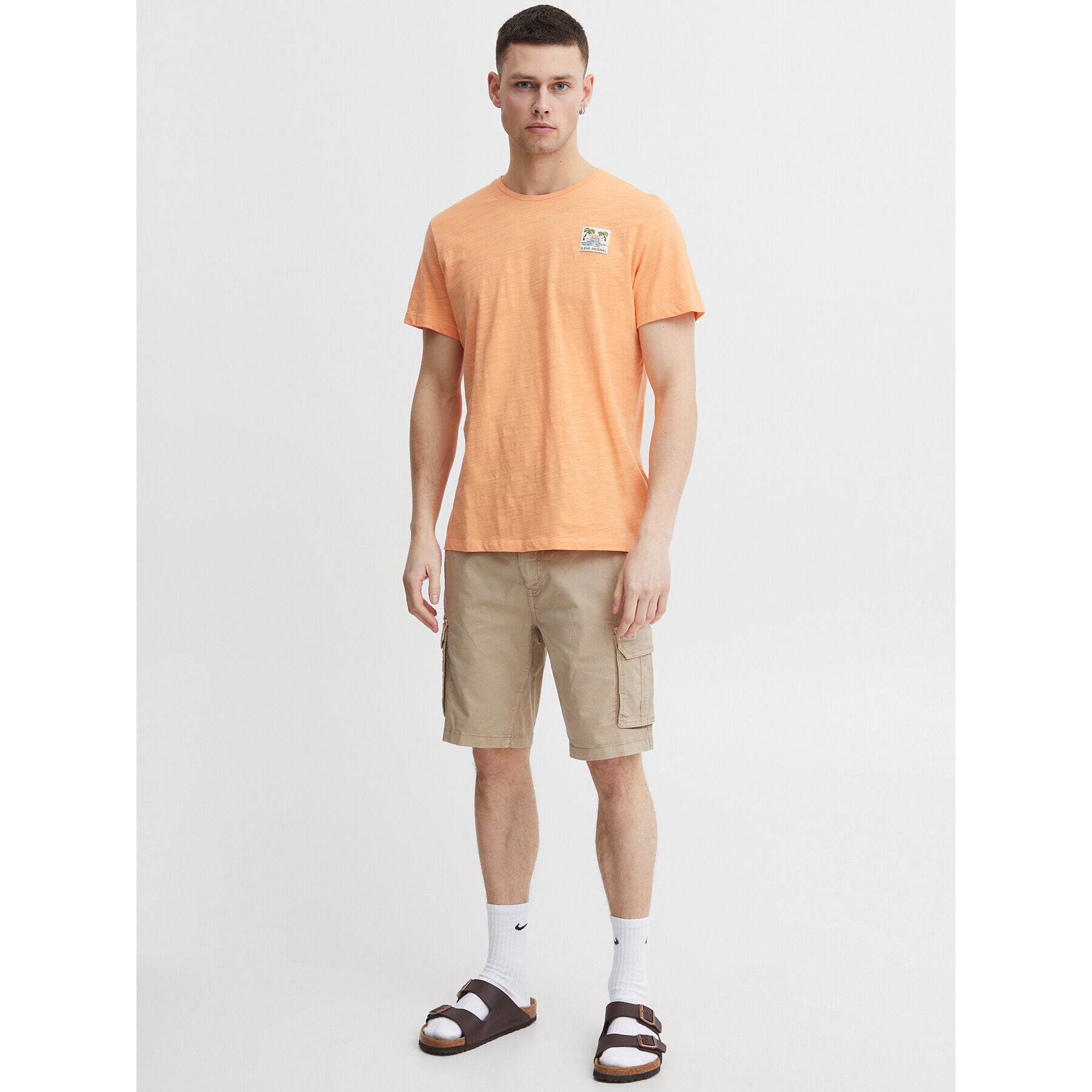 Blend T-Shirt 20715318 Oranžová Regular Fit - Pepit.cz