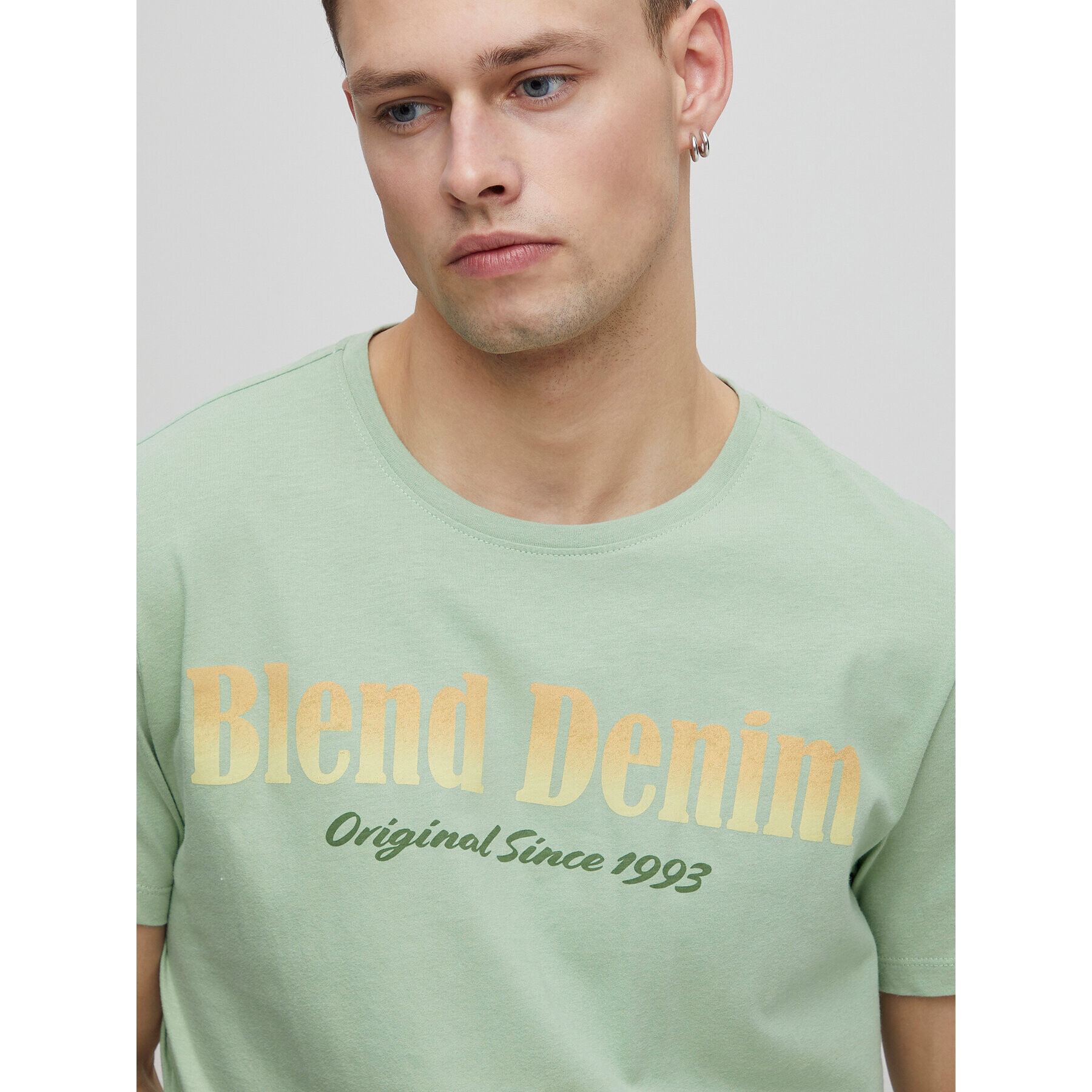 Blend T-Shirt 20715332 Zelená Regular Fit - Pepit.cz