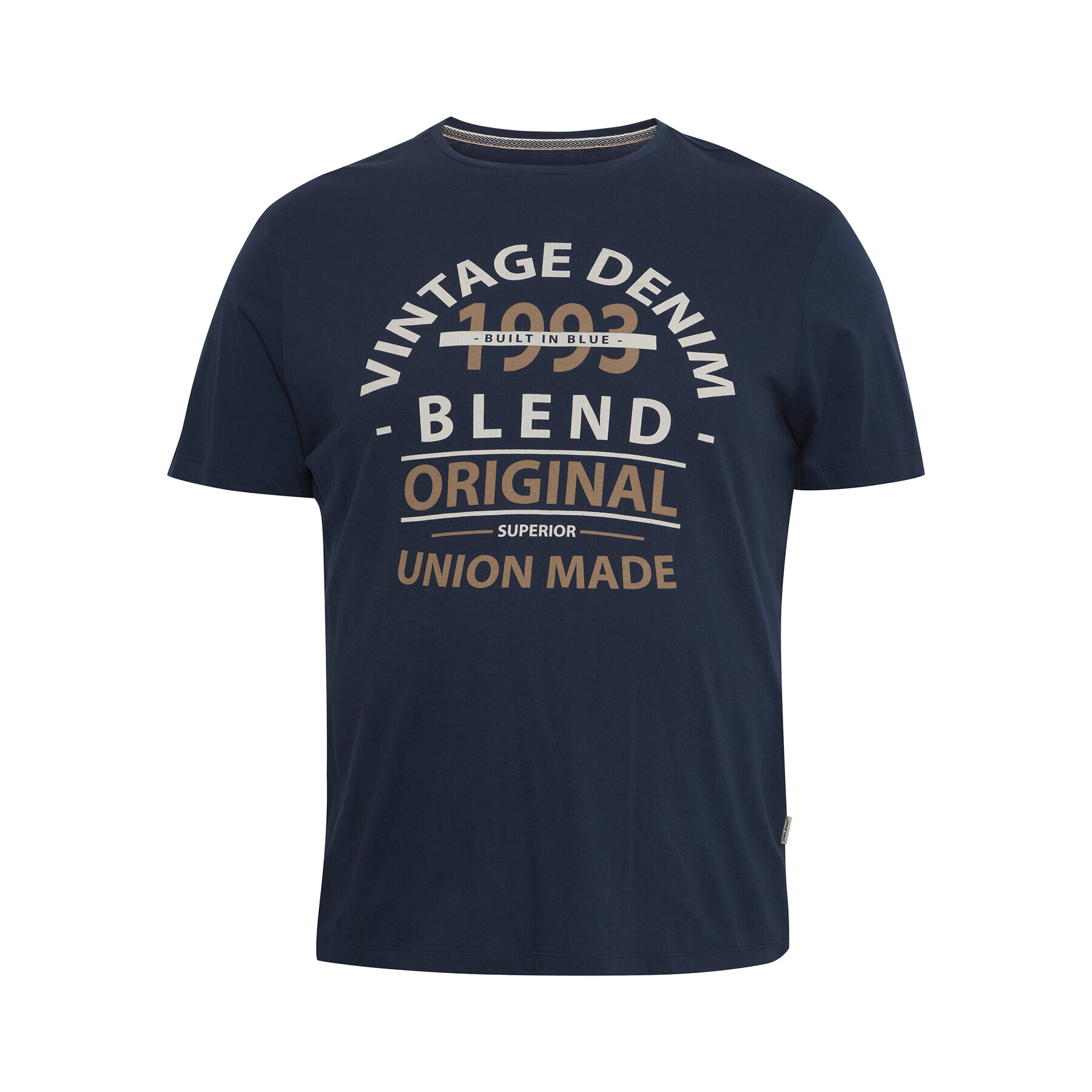 Blend T-Shirt 20715749 Tmavomodrá Regular Fit - Pepit.cz