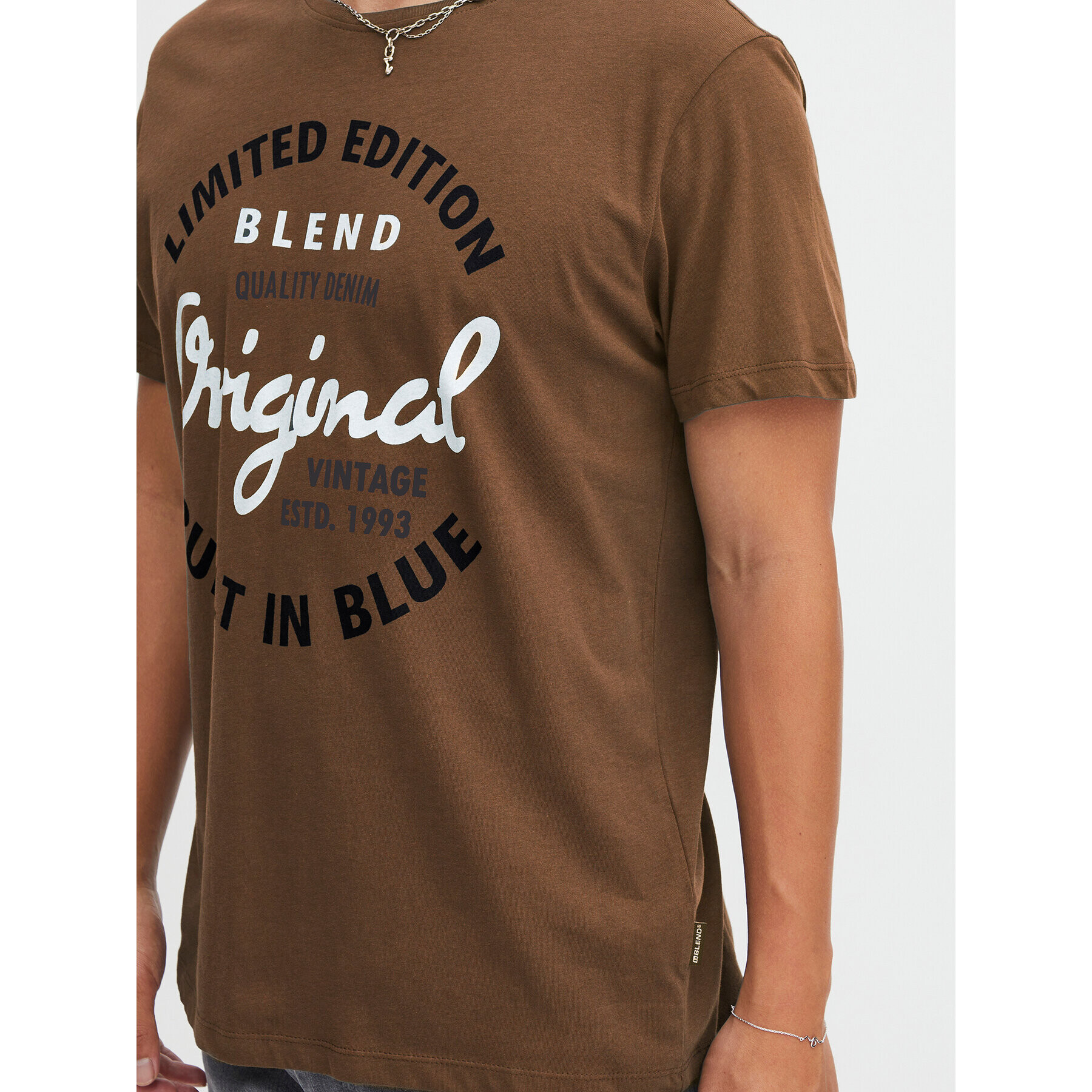 Blend T-Shirt 20715764 Hnědá Regular Fit - Pepit.cz