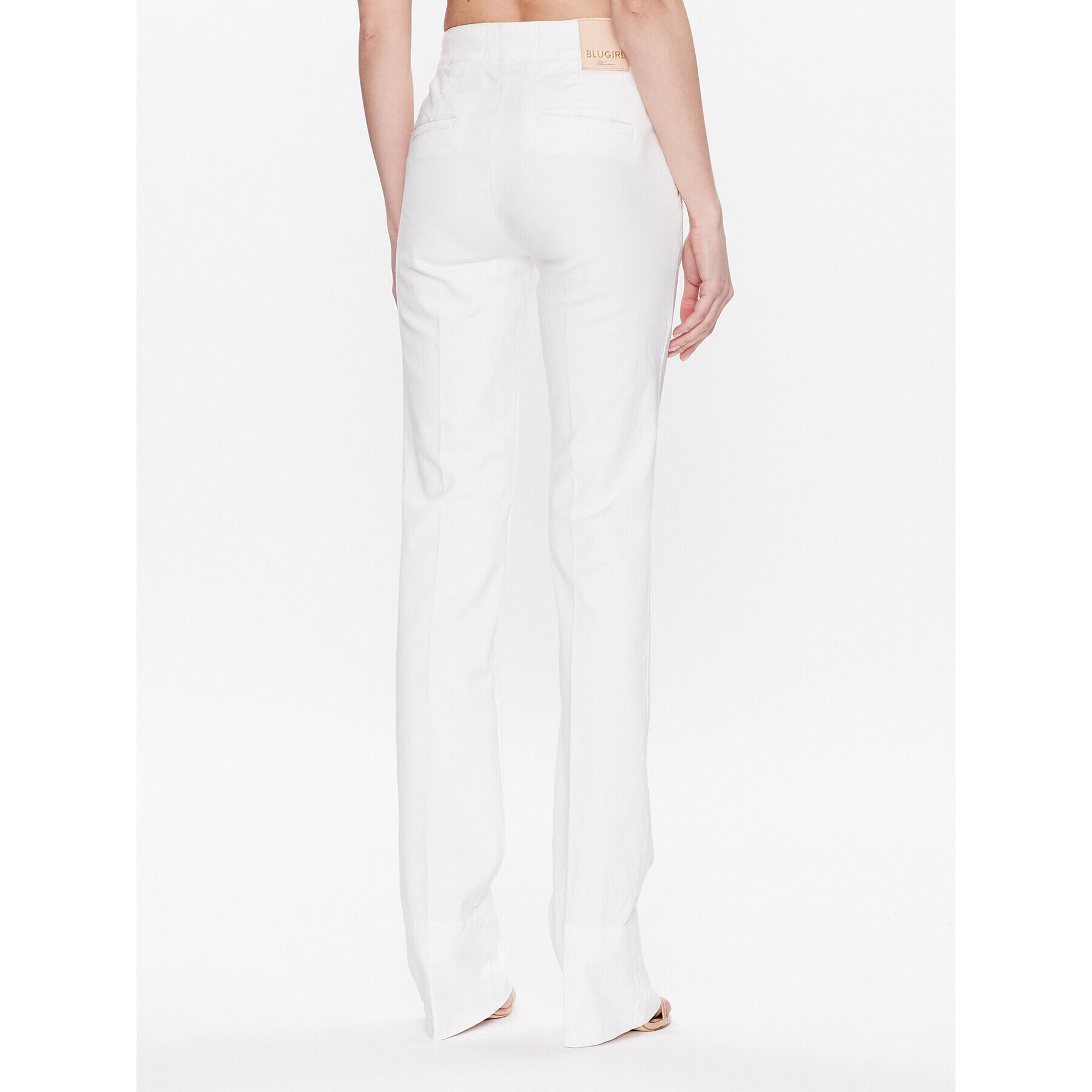 Blugirl Blumarine Jeansy RA3142-T3546 Bílá Straight Leg - Pepit.cz