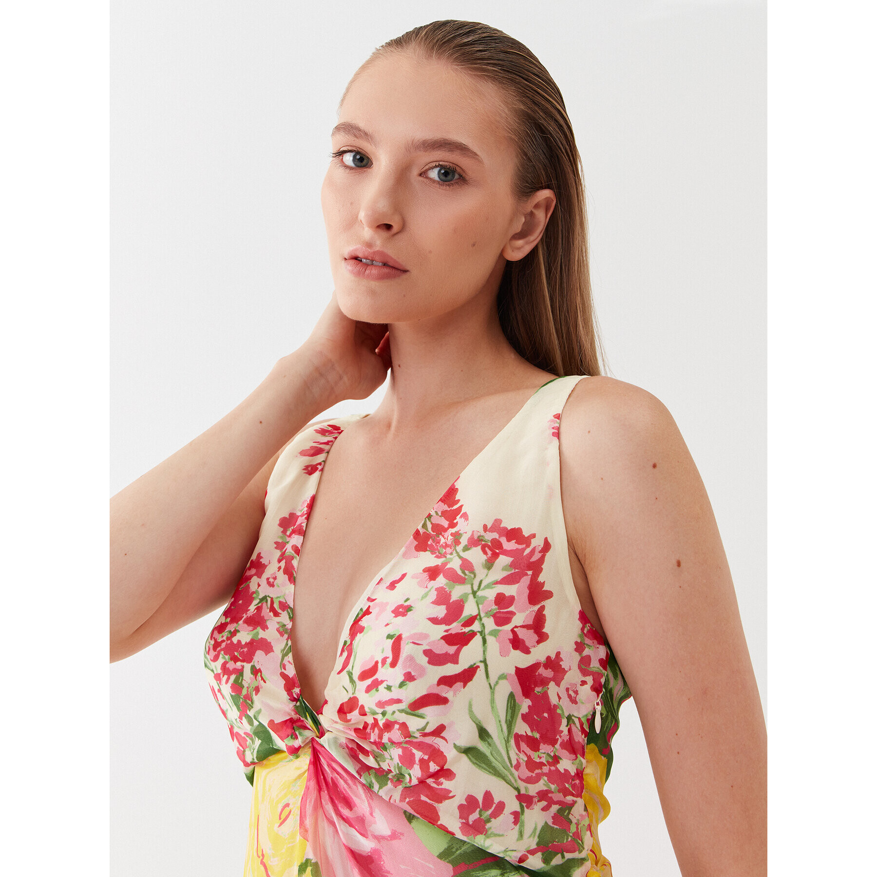 Blugirl Blumarine Každodenní šaty RA3148-T3079 Béžová Regular Fit - Pepit.cz