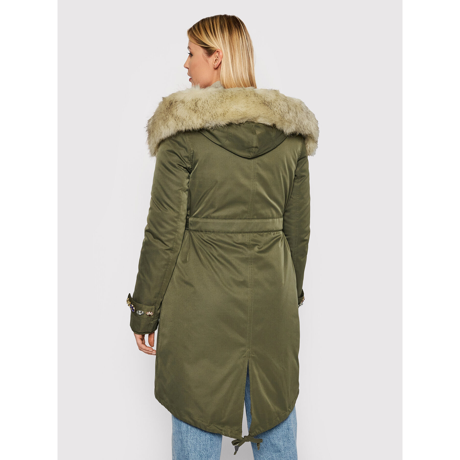 Blugirl Blumarine Parka RH1265-T8727 Zelená Regular Fit - Pepit.cz