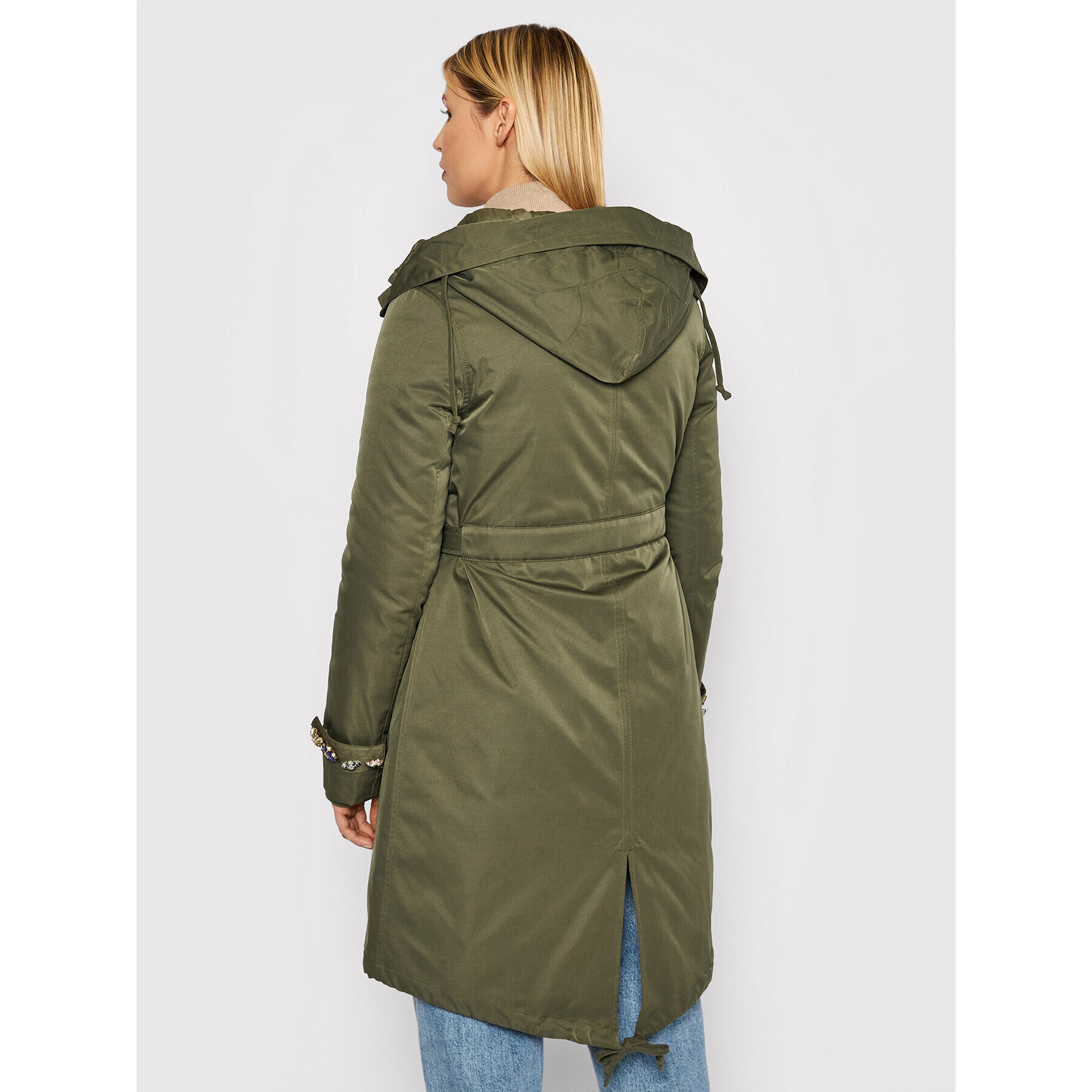 Blugirl Blumarine Parka RH1265-T8727 Zelená Regular Fit - Pepit.cz