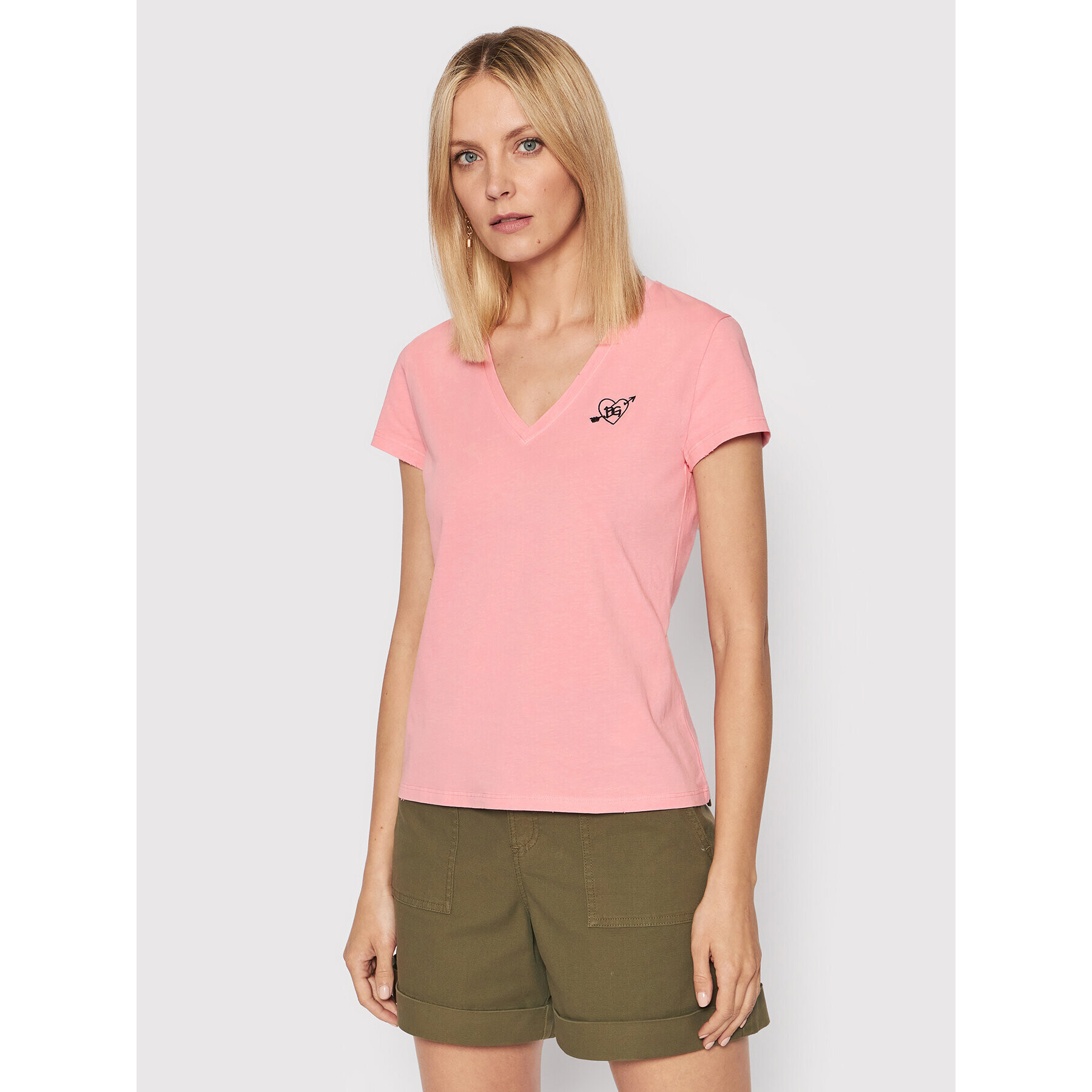 Blugirl Blumarine T-Shirt RA2215-J6409 Růžová Regular Fit - Pepit.cz