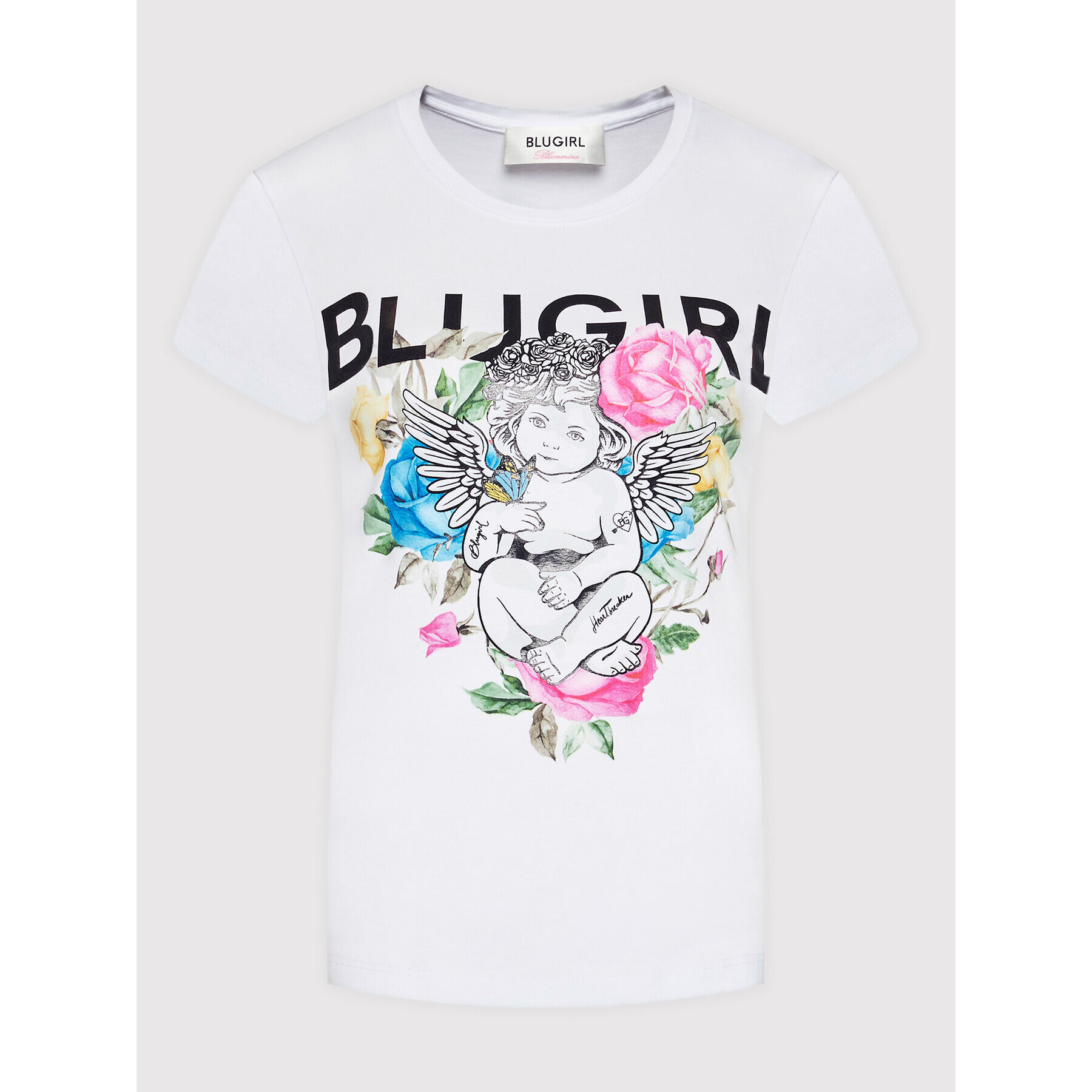 Blugirl Blumarine T-Shirt RA2230-J6450 Bílá Regular Fit - Pepit.cz