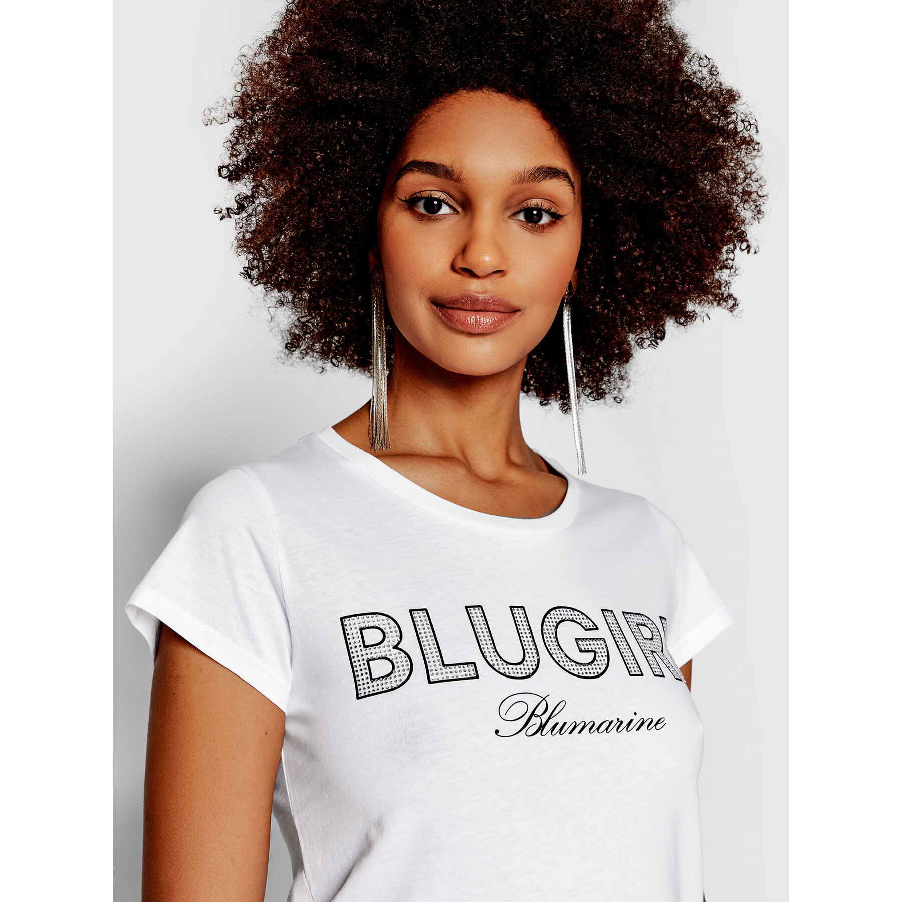 Blugirl Blumarine T-Shirt RA2258 J5972 Bílá Regular Fit - Pepit.cz