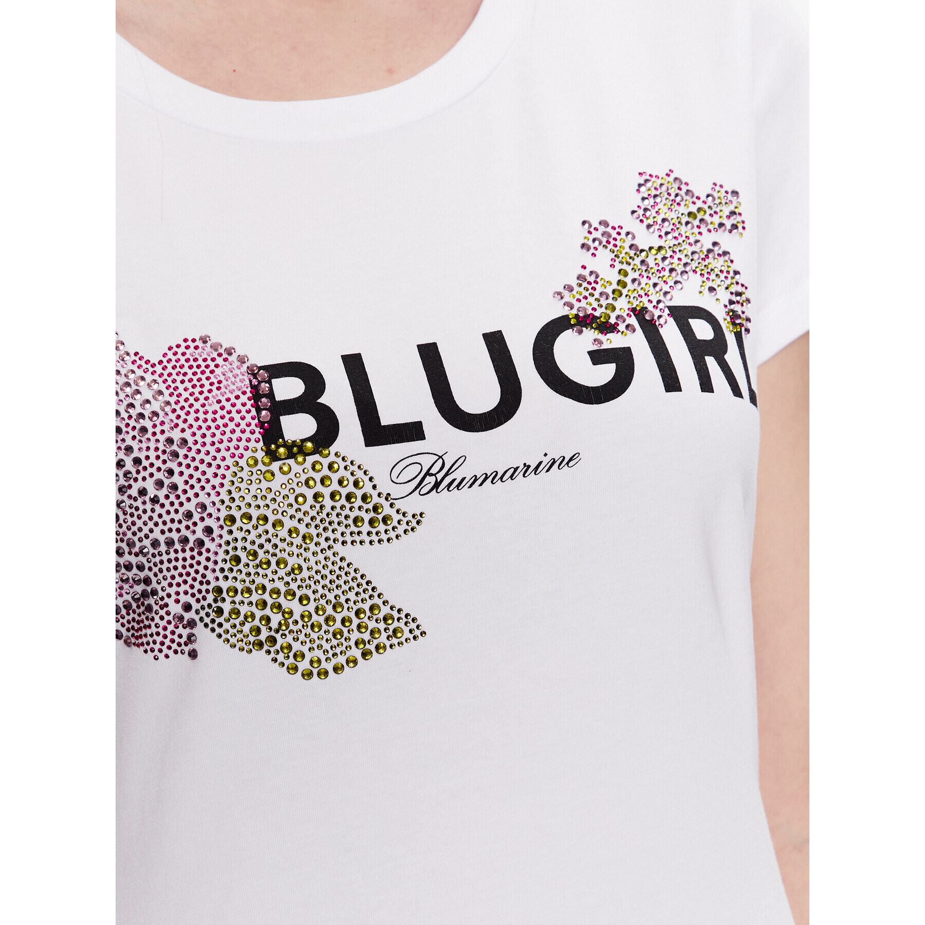 Blugirl Blumarine T-Shirt RA3157-J5003 Bílá Regular Fit - Pepit.cz