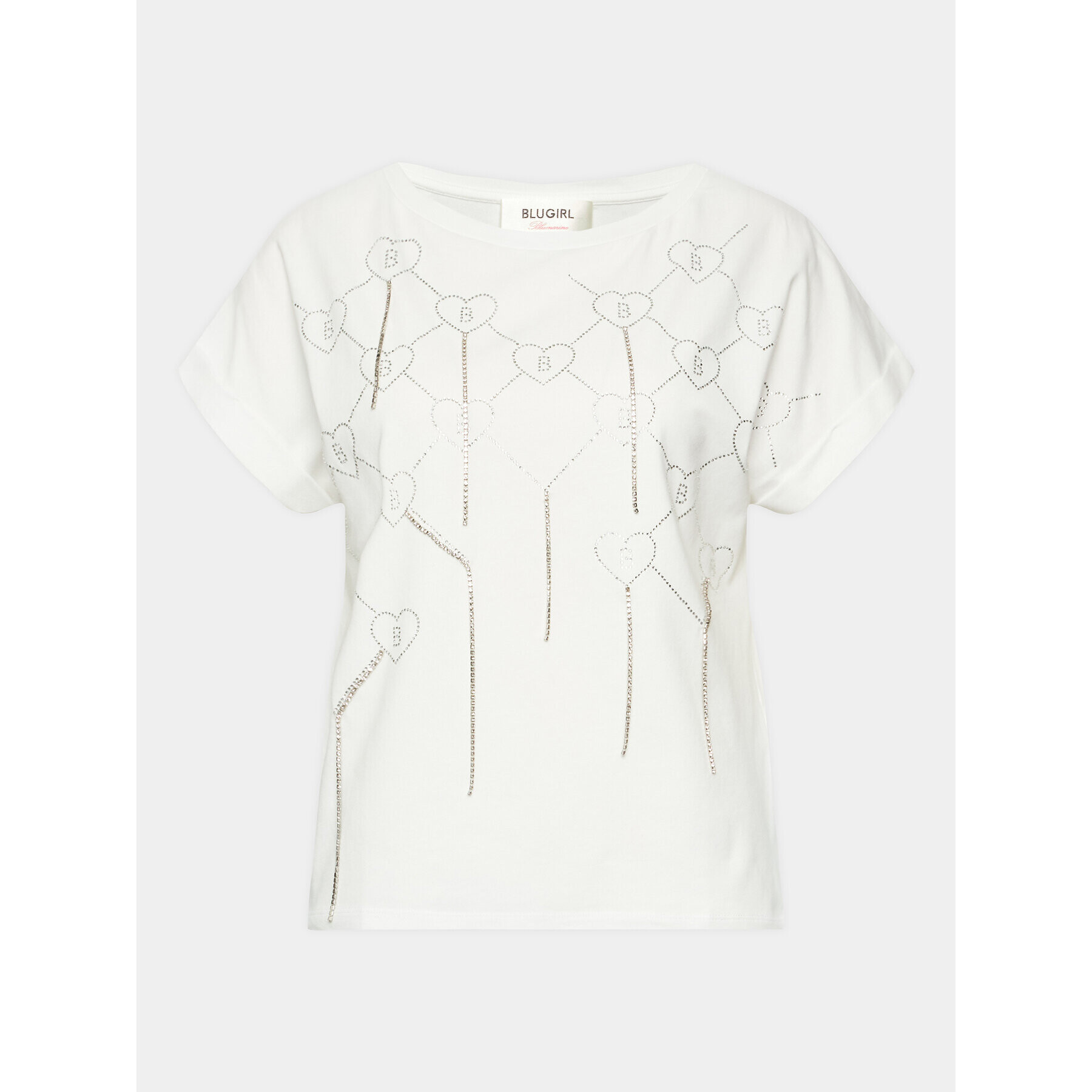 Blugirl Blumarine T-Shirt RA3165-J5003 Bílá Regular Fit - Pepit.cz