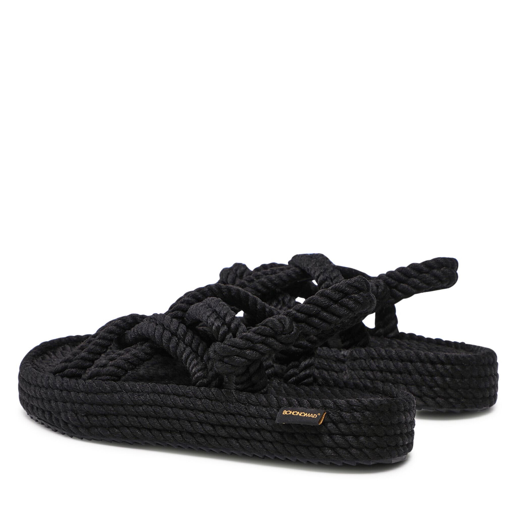 Bohonomad Sandály Bodrum Platform Sandal BOD.0020.PRS Černá - Pepit.cz