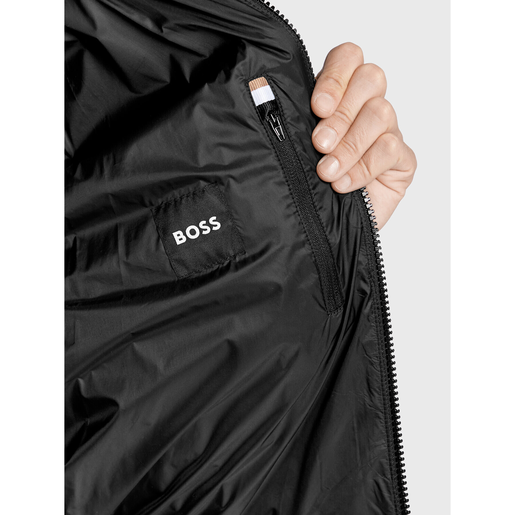 Boss Bunda bomber Costia1 50479241 Černá Regular Fit - Pepit.cz