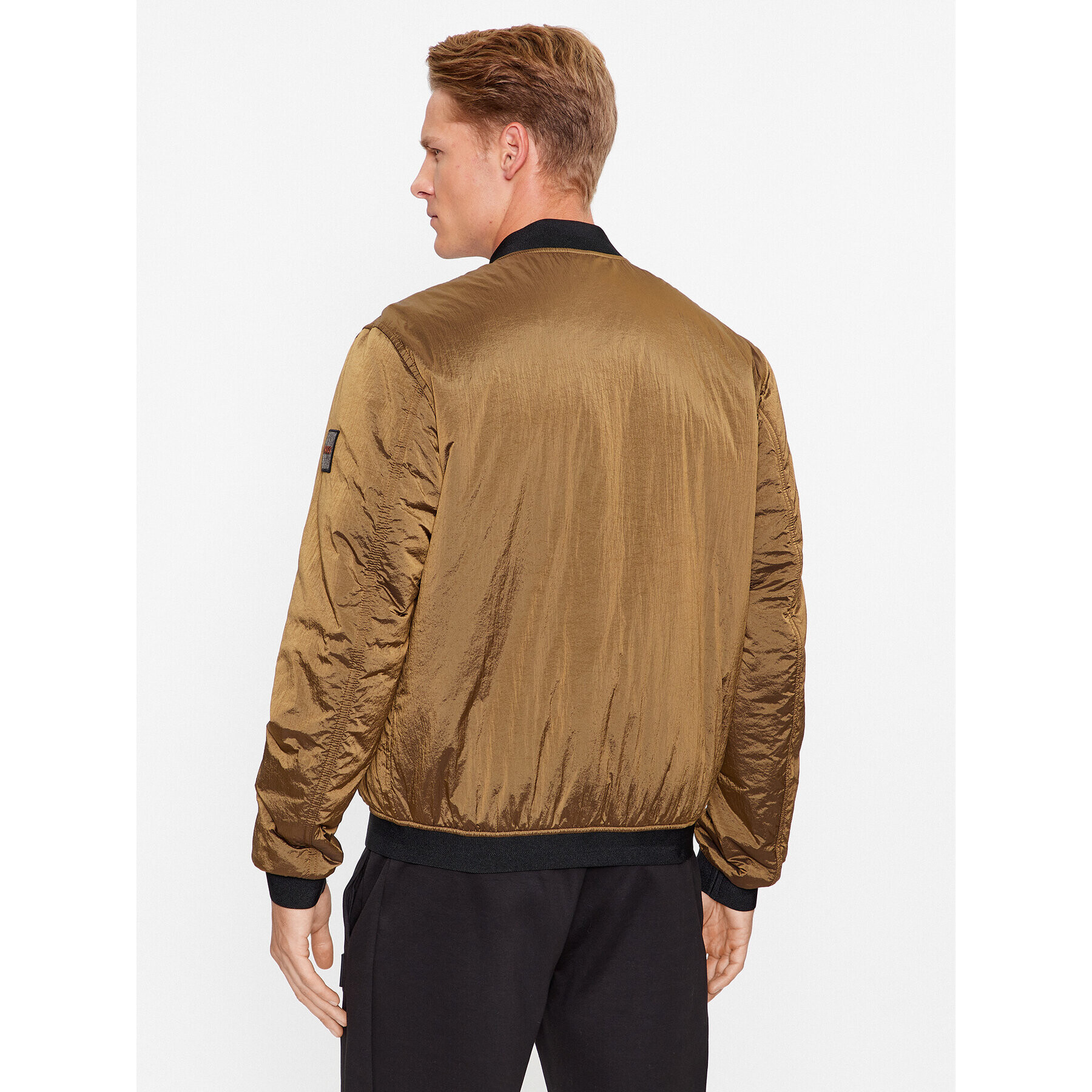 Boss Bunda bomber Overse 50496479 Hnědá Regular Fit - Pepit.cz